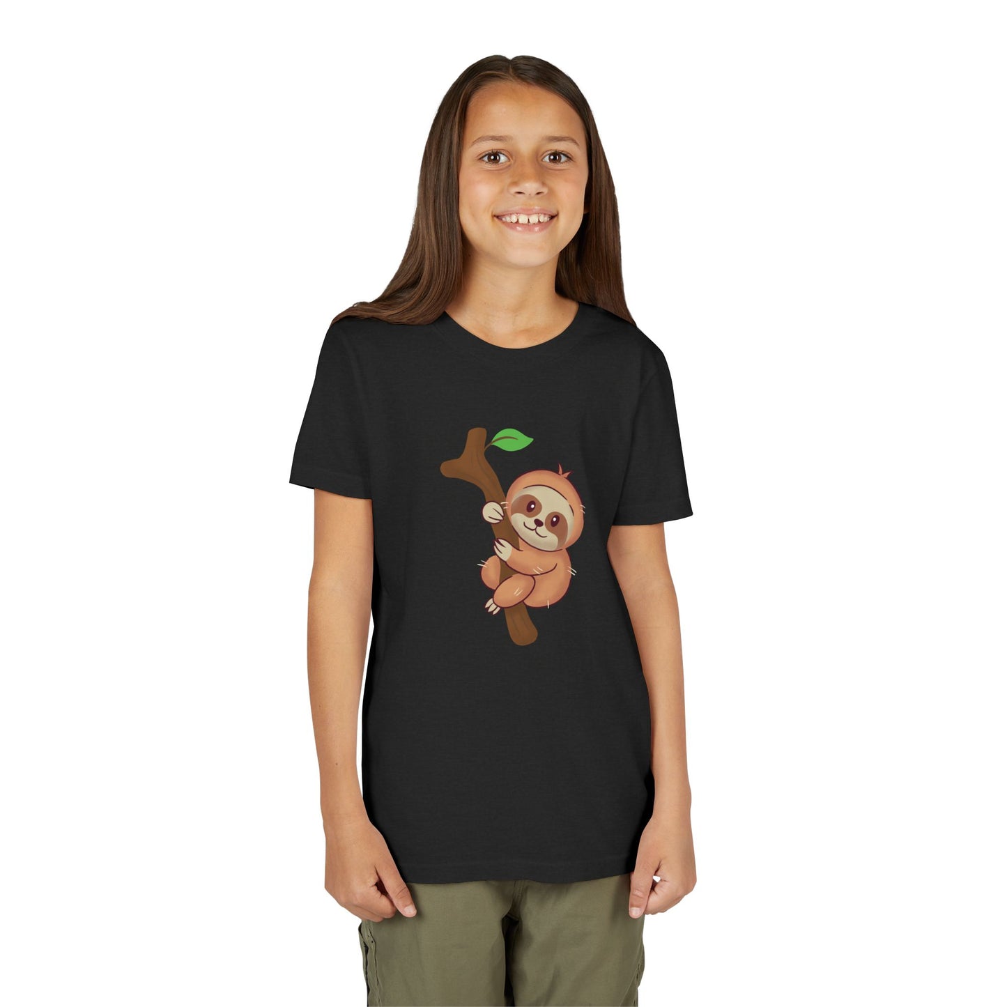 Sloth Tree Branch Youth Tee Shirt by Zoo Guide™