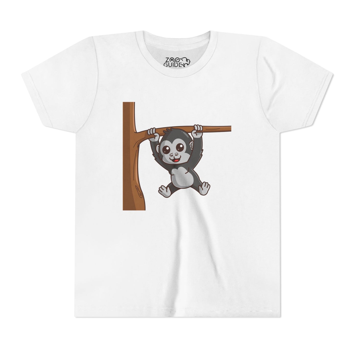 Gorilla Kawaii Style Youth Tee Shirt by Zoo Guide™