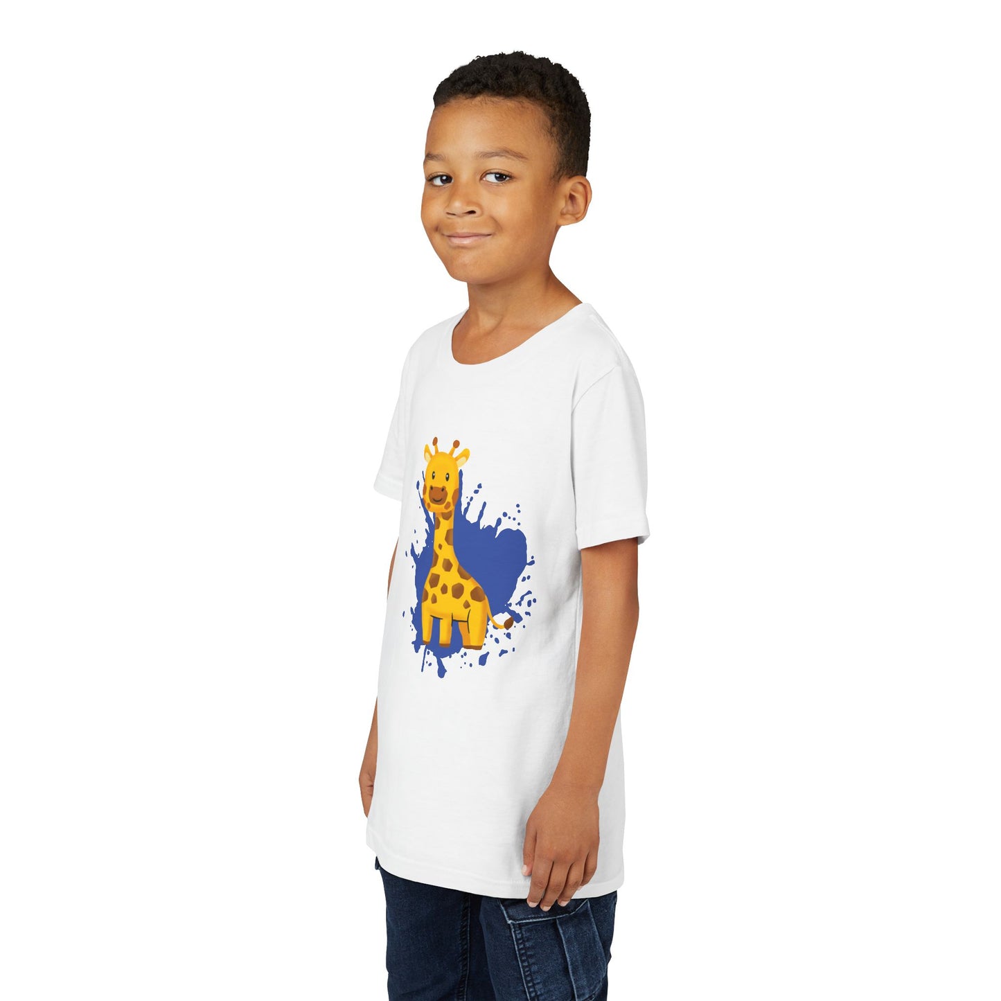 Giraffe Color Splash Youth Tee Shirt by Zoo Guide™