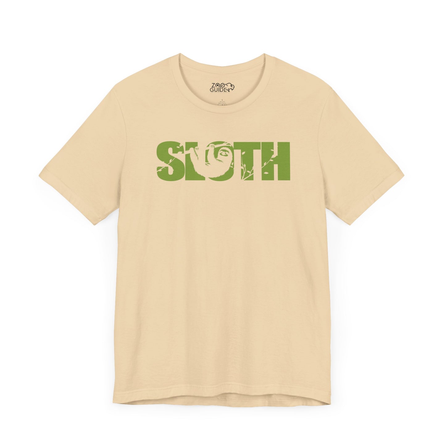 SLOTH Color Adult Unisex Tee Shirt by Zoo Guide™