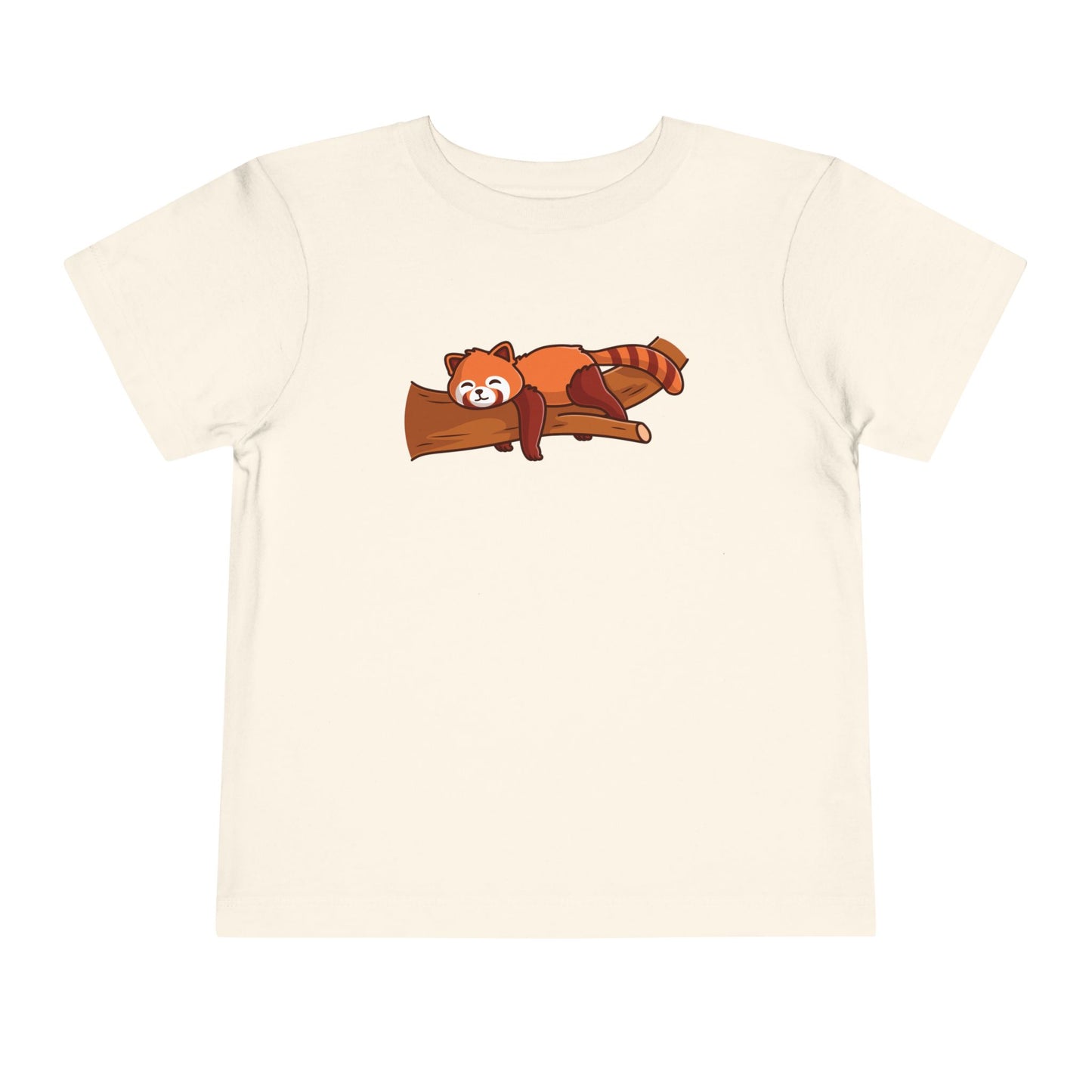 Red Panda Sleeping Kawaii Style Toddler Tee Shirt by Zoo Guide™