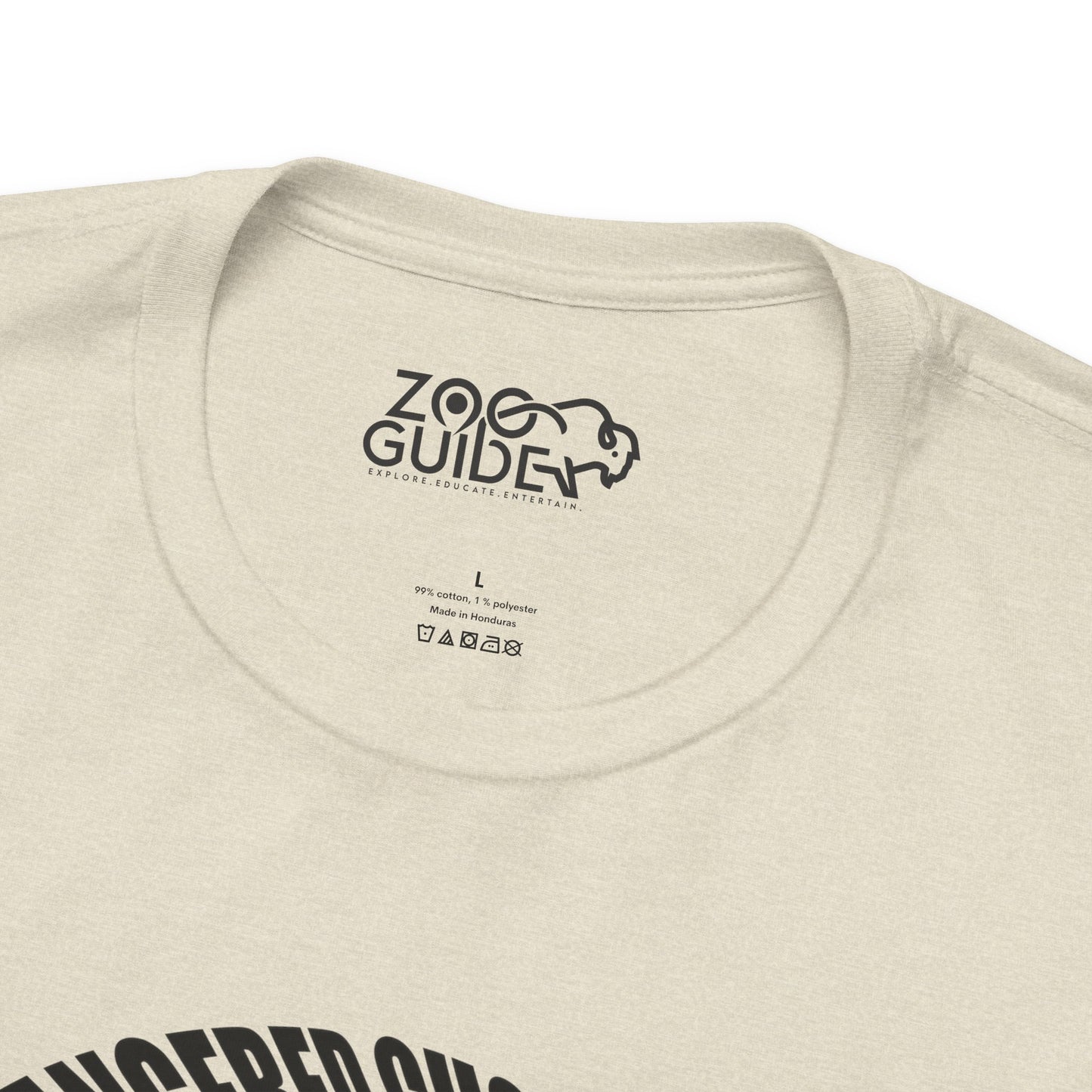 Orangutan Head Word Art Adult Unisex Short Sleeve Tee