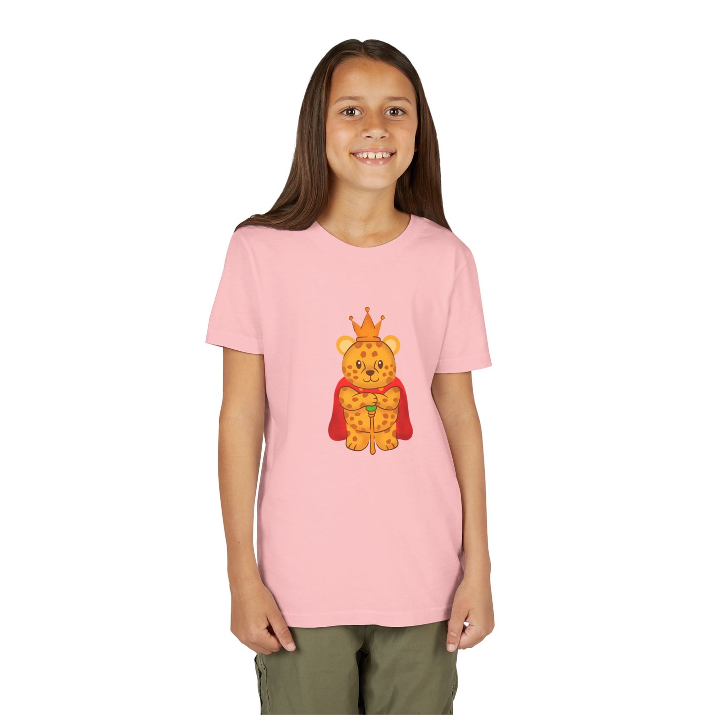 The Regal African Leopard Youth Tee Shirt by Zoo Guide™