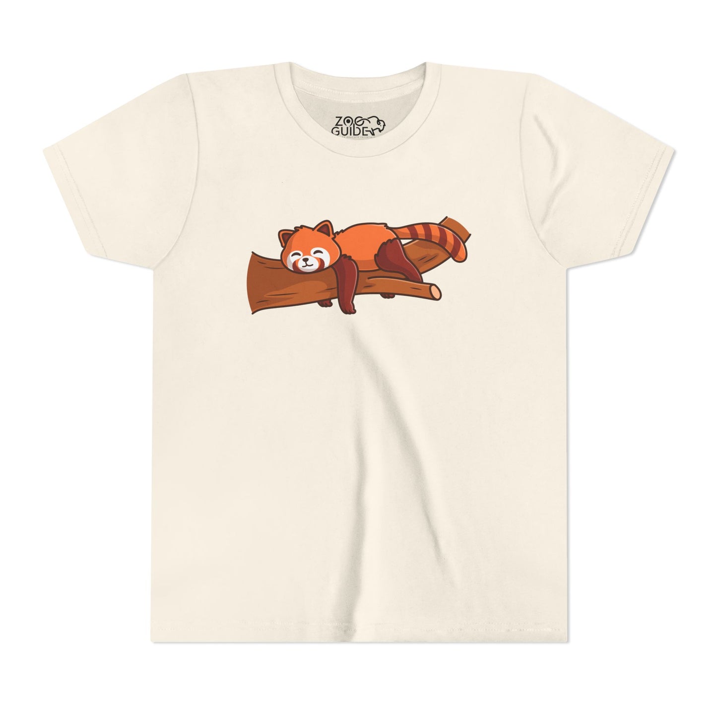 Red Panda Sleeping Kawaii Style Youth Tee Shirt by Zoo Guide™
