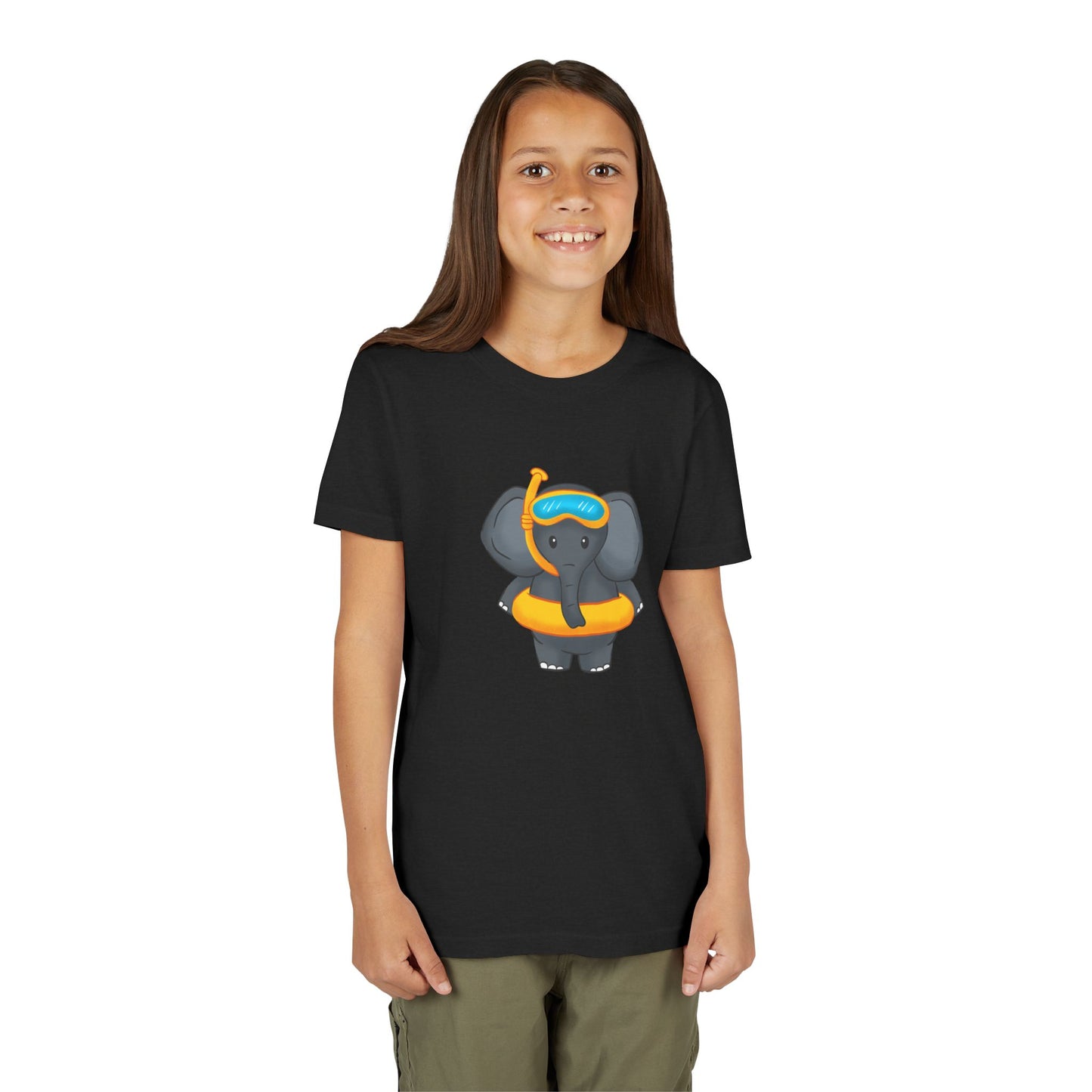 African Elephant "Beach Day" Youth Tee Shirt by Zoo Guide™