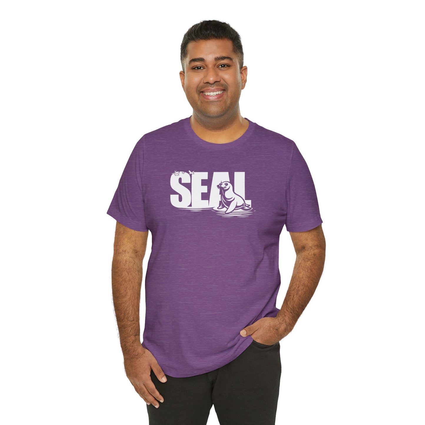SEAL Word Art Adult Unisex Tee Shirt by Zoo Guide™