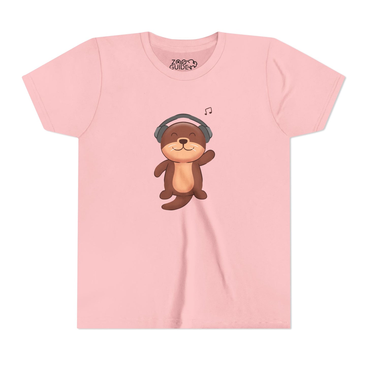 Asian Small Clawed Otter Jammin' Youth Tee Shirt by Zoo Guide™