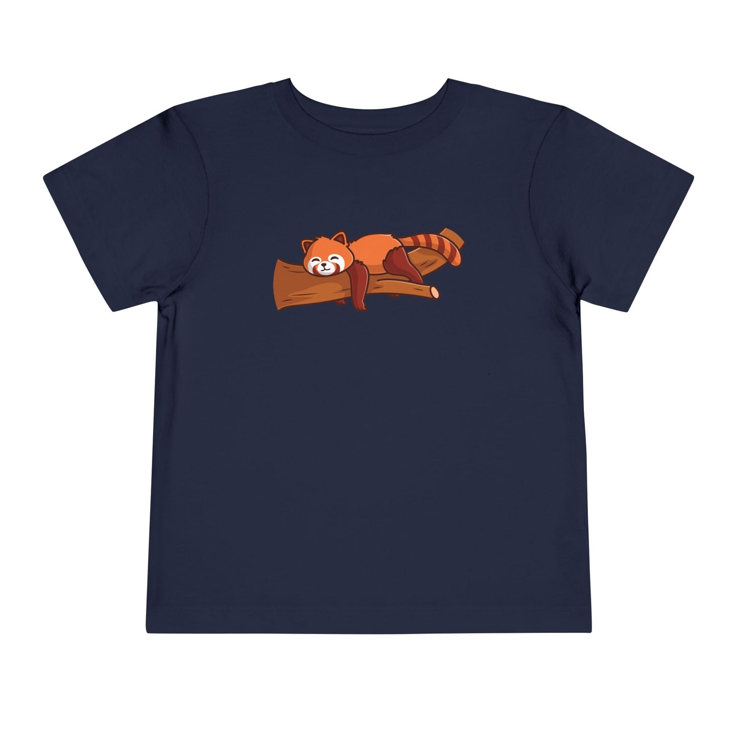 Red Panda Sleeping Kawaii Style Toddler Tee Shirt by Zoo Guide™