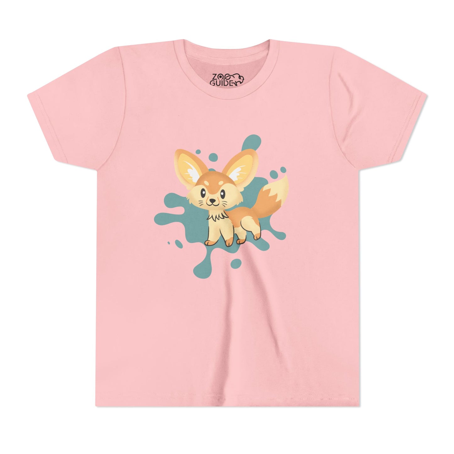Fennec Fox Color Splash Youth Tee Shirt by Zoo Guide™