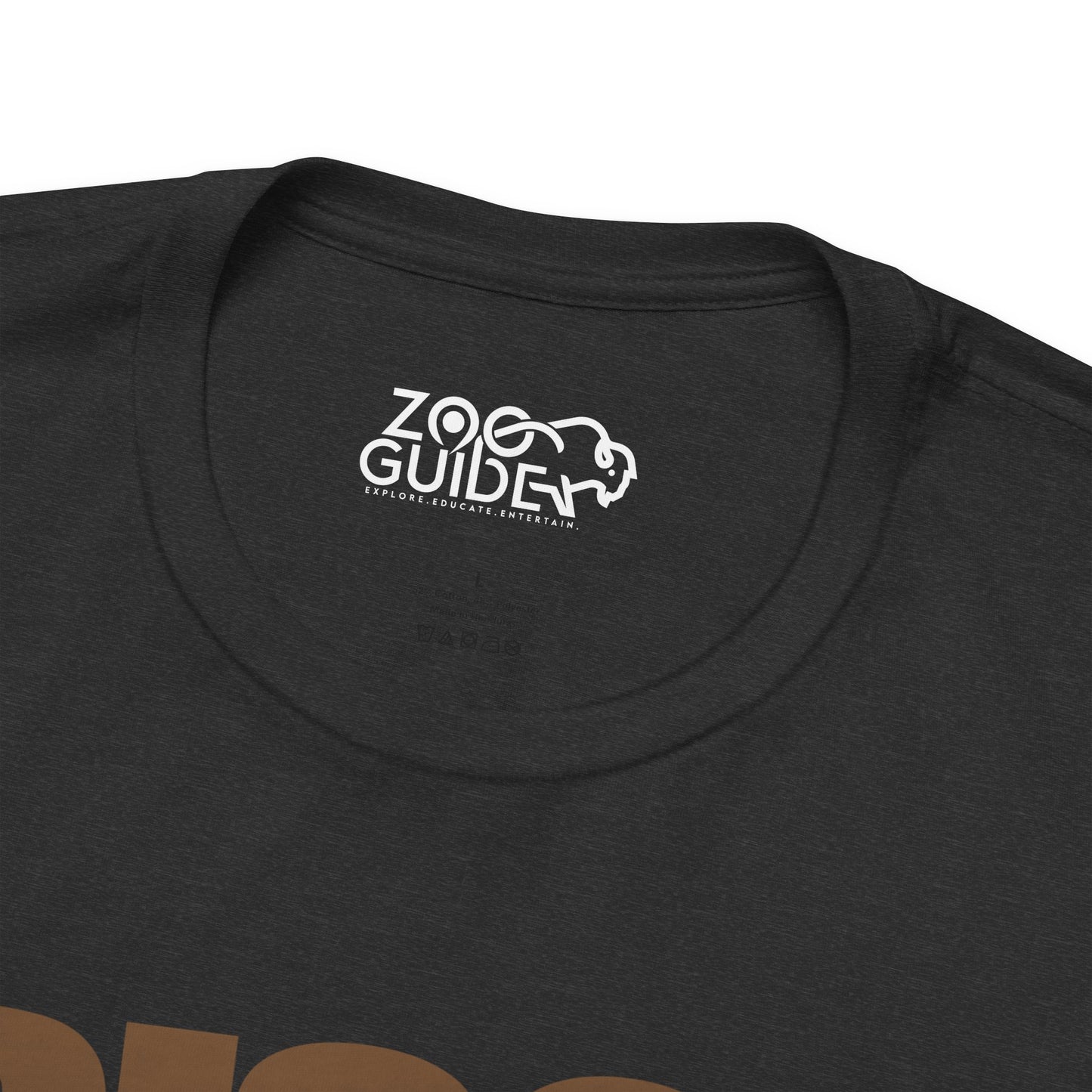 BISON Color Adult Unisex Tee Shirt by Zoo Guide™