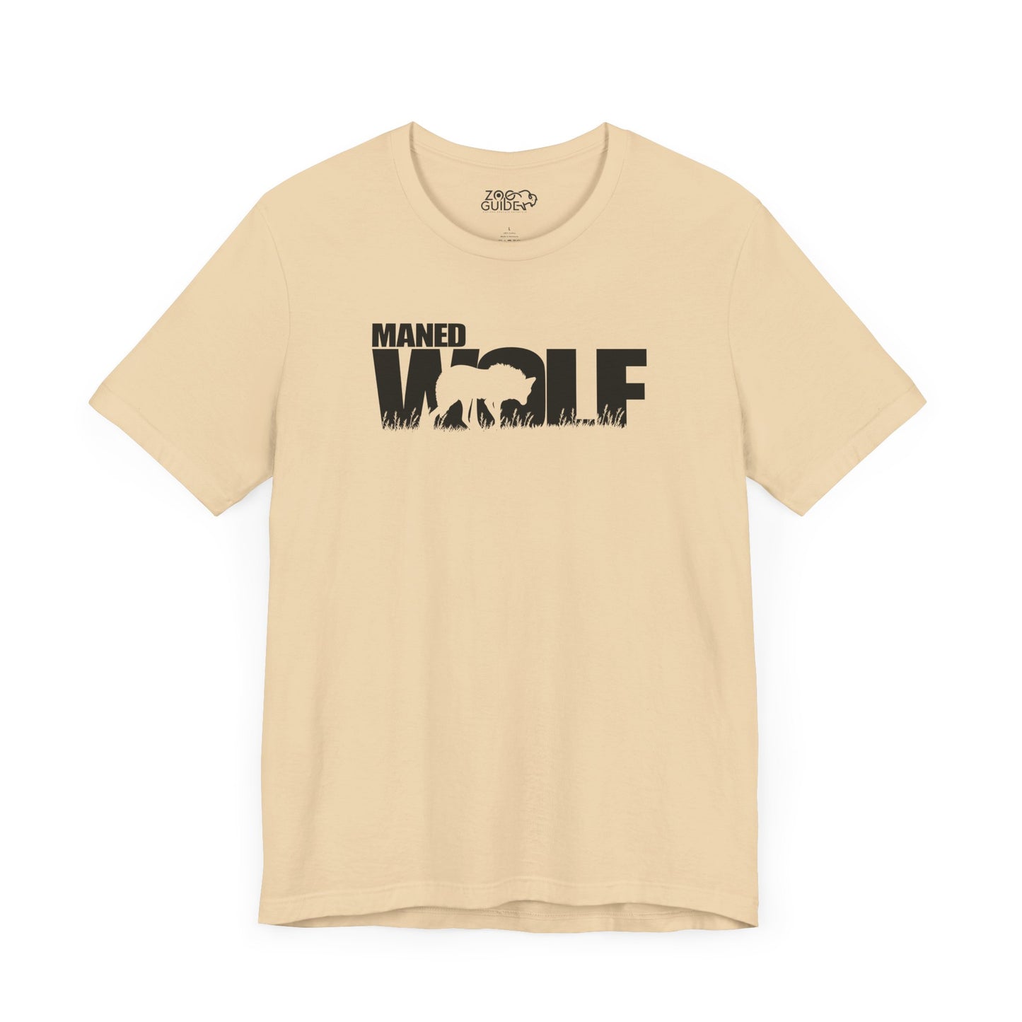 MANED WOLF Adult Unisex Tee Shirt by Zoo Guide™