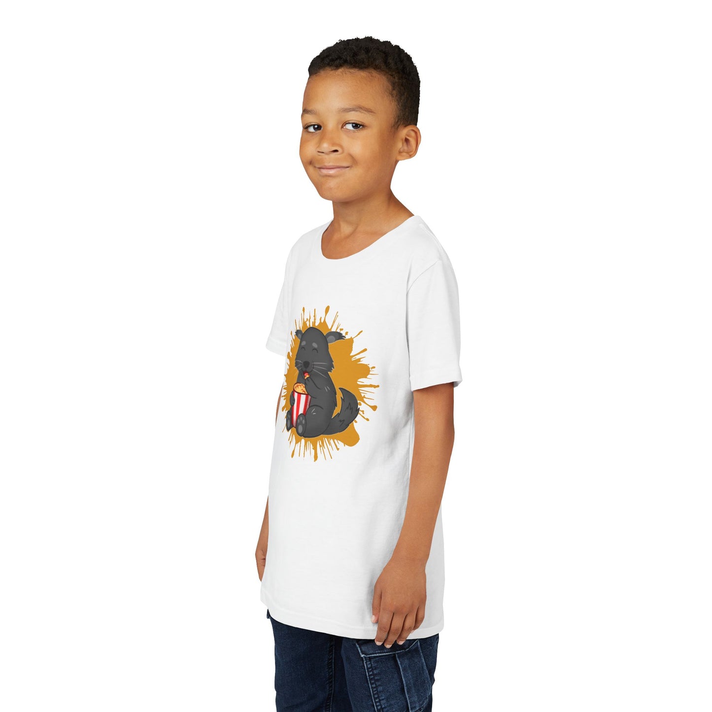 Binturong Popcorn Color Splash Youth Tee Shirt by Zoo Guide™