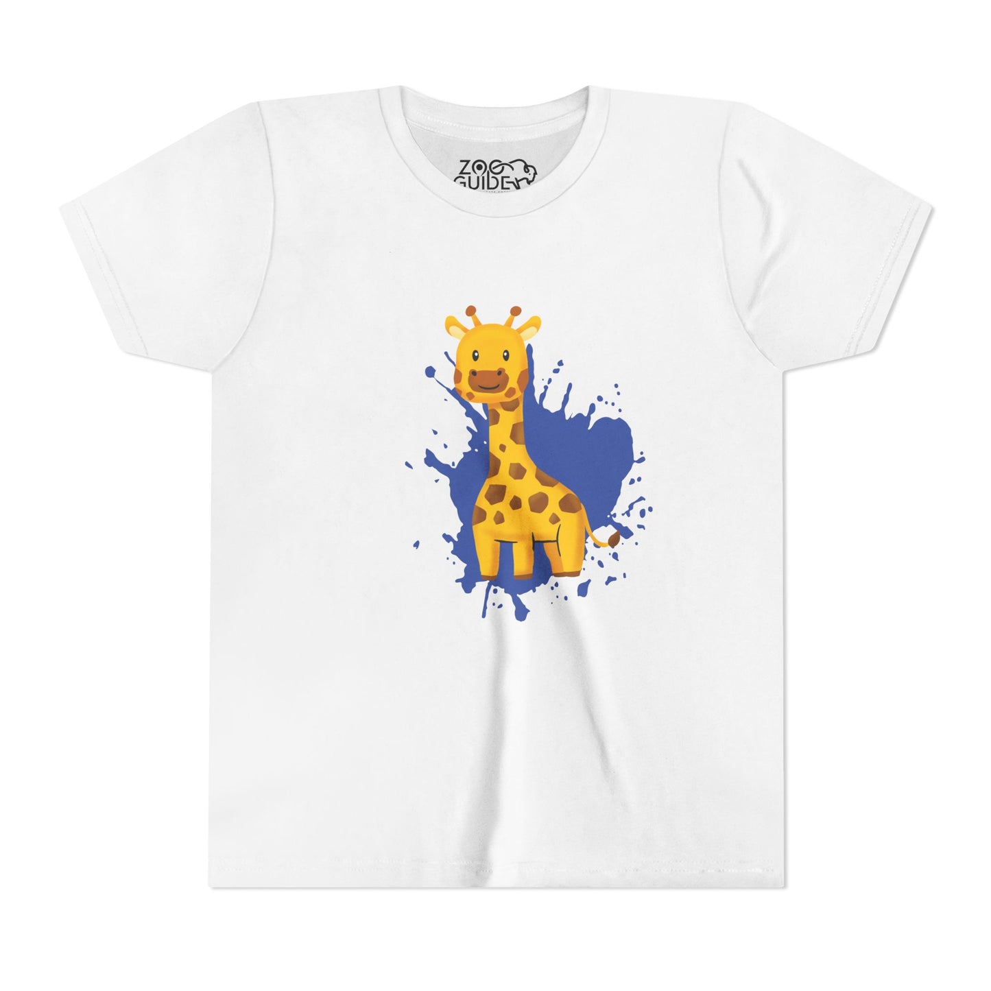 Giraffe Color Splash Youth Tee Shirt by Zoo Guide™