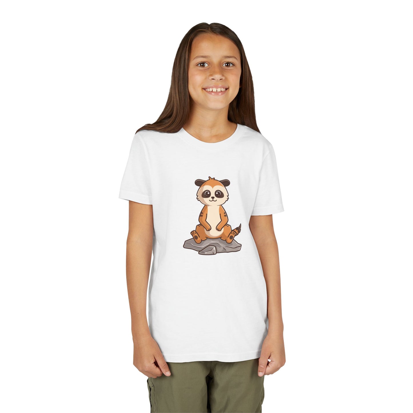 Meerkat Kawaii Style Youth Tee Shirt by Zoo Guide™