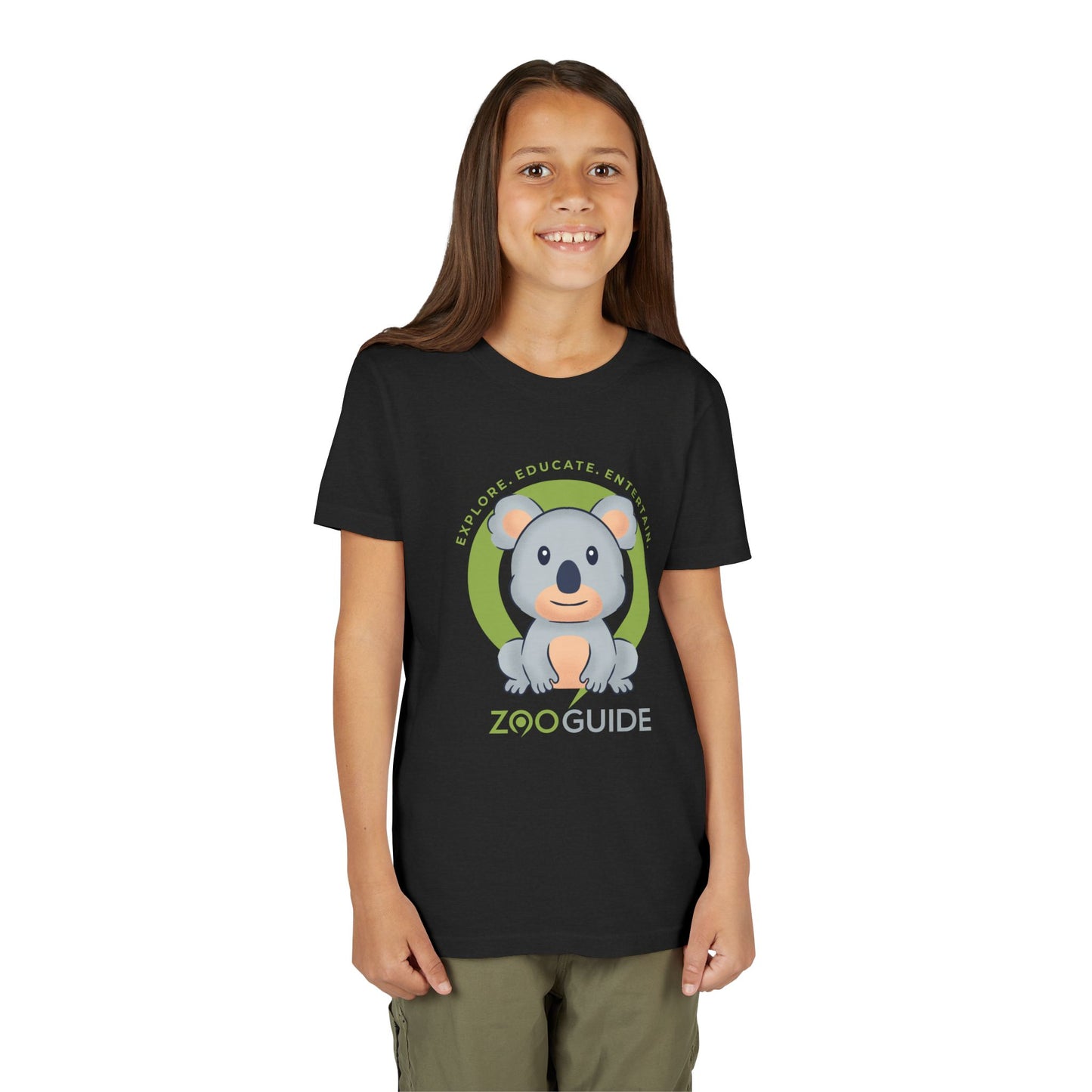 Koala in Zoo Guide™ Waypoint Icon Youth Tee Shirt by Zoo Guide™