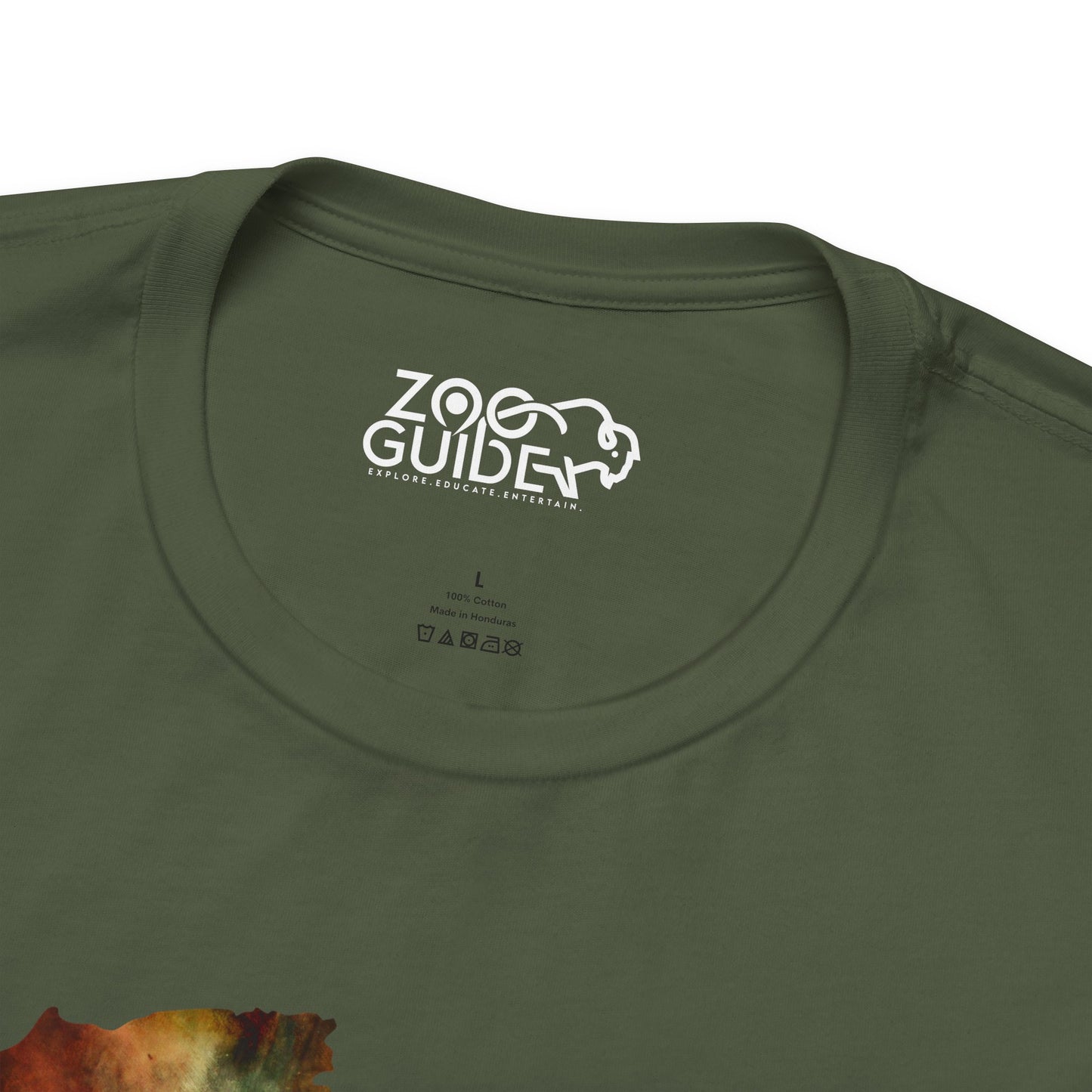 Africa Map Adult Unisex Tee Shirt by Zoo Guide™