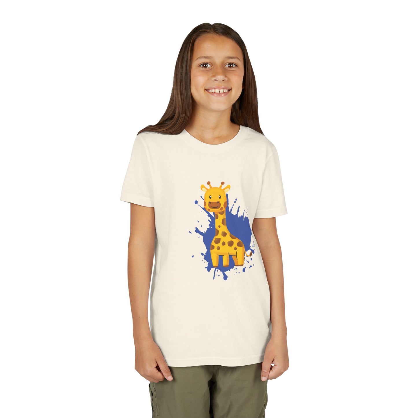 Giraffe Color Splash Youth Tee Shirt by Zoo Guide™