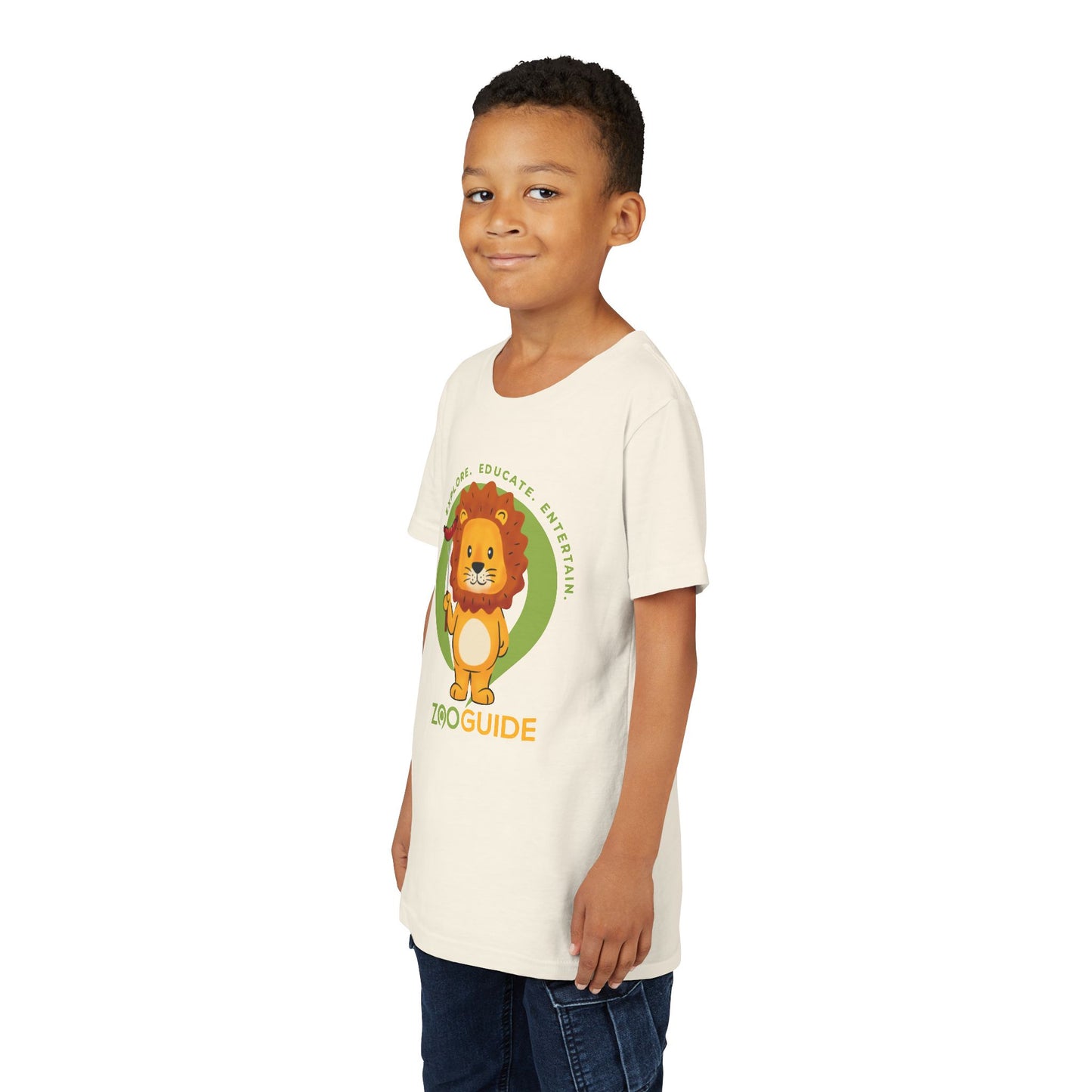 African Lion Grill Master in Zoo Guide™ Waypoint Icon Youth Tee Shirt by Zoo Guide™