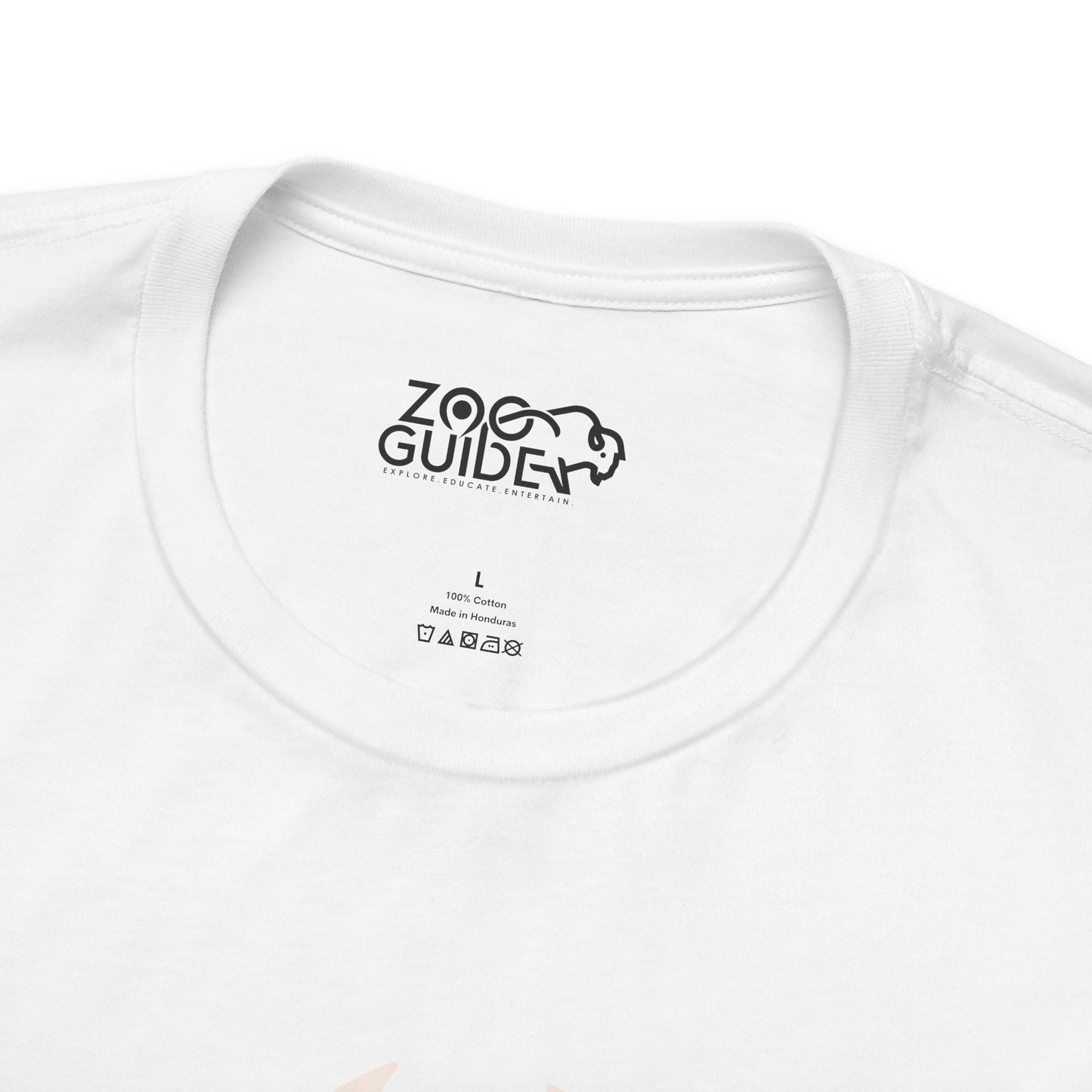 African Lion Print Adult Unisex Tee Shirt by Zoo Guide™