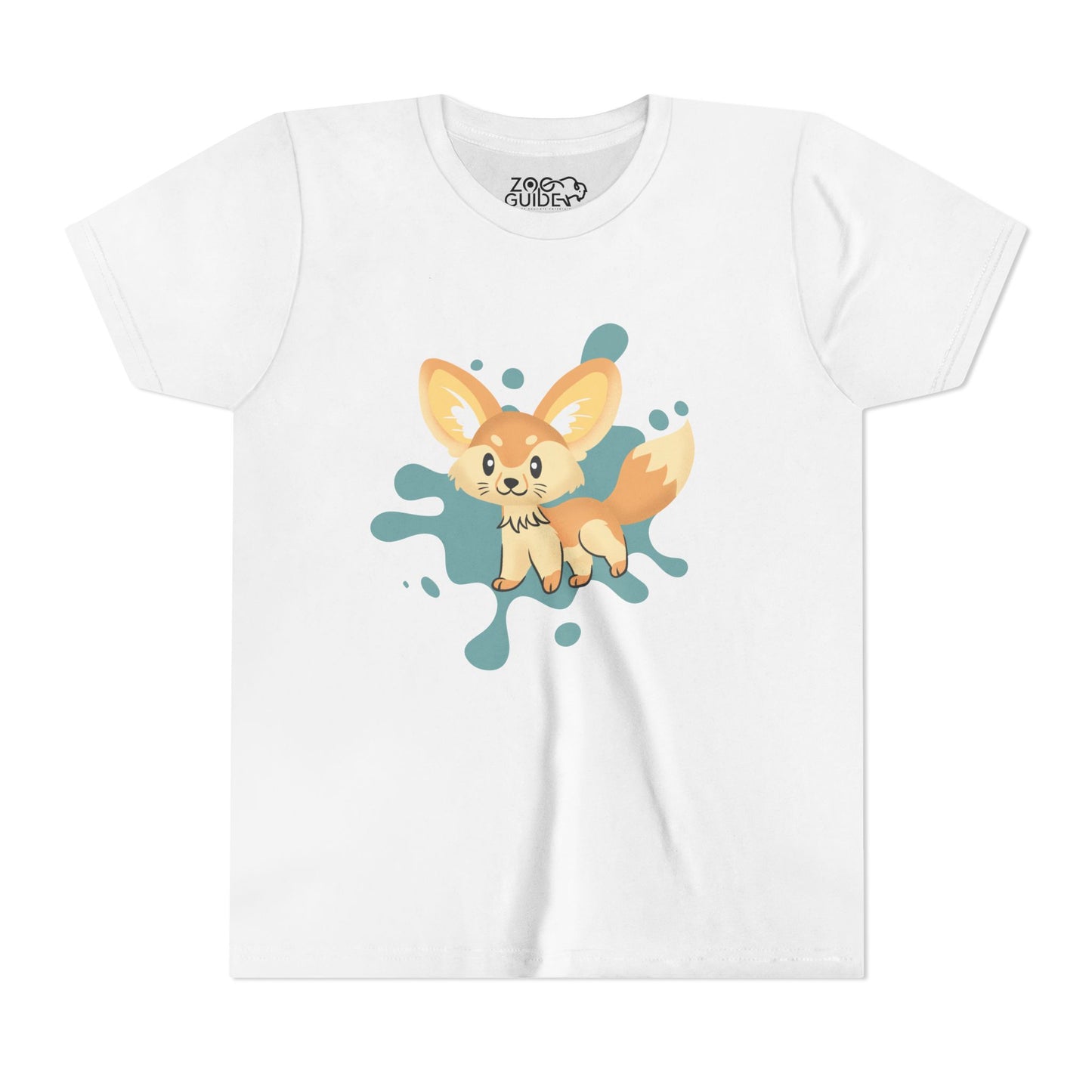 Fennec Fox Color Splash Youth Tee Shirt by Zoo Guide™