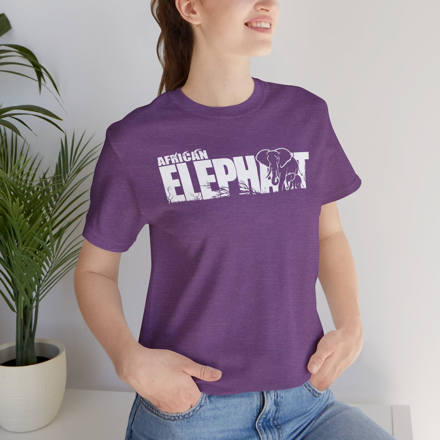 AFRICAN ELEPHANT Adult Unisex Tee Shirt by Zoo Guide™