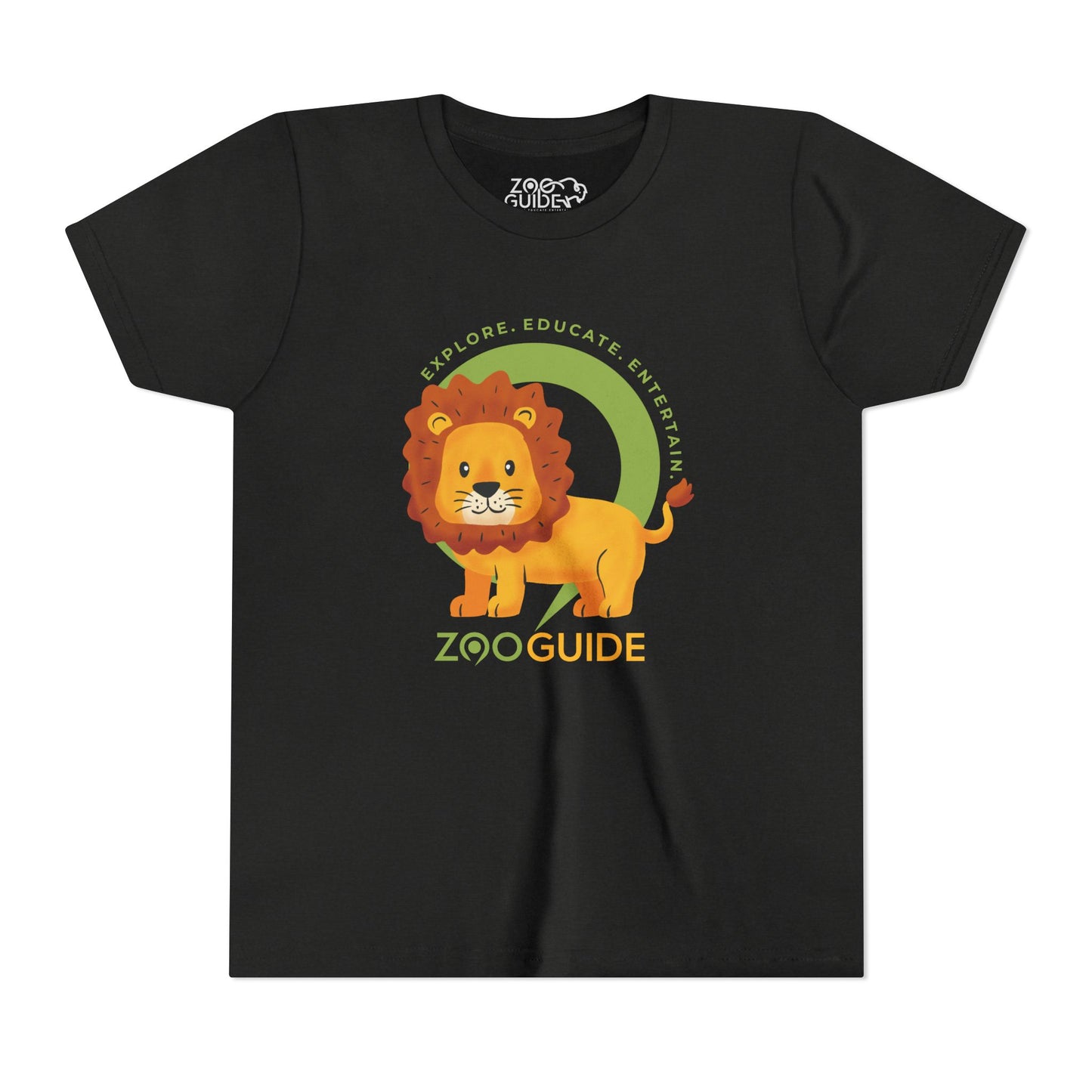 African Lion in Zoo Guide™ Waypoint Icon Youth Tee Shirt by Zoo Guide™