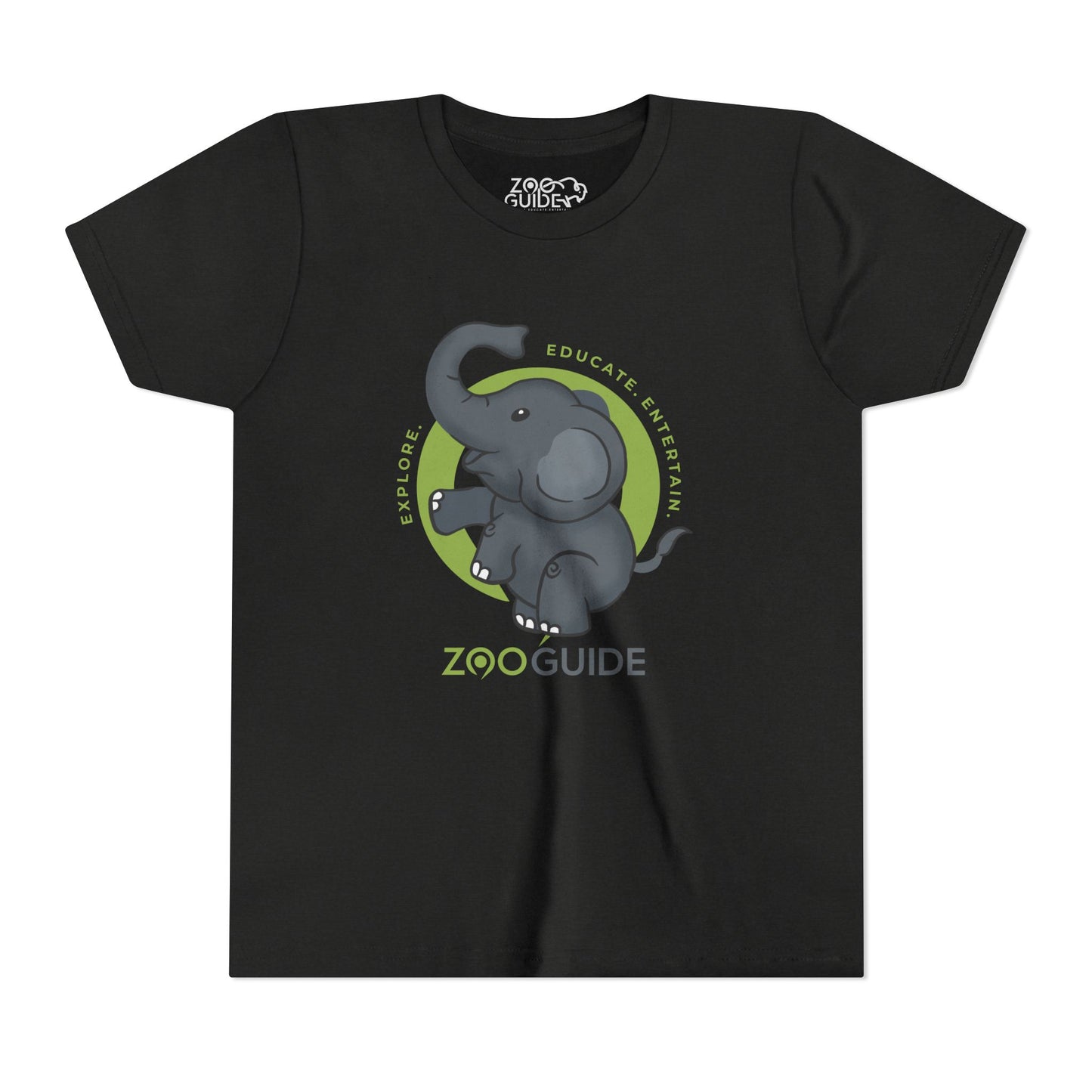 Dancing African Elephant in Zoo Guide™ Waypoint Icon Youth Tee Shirt by Zoo Guide™