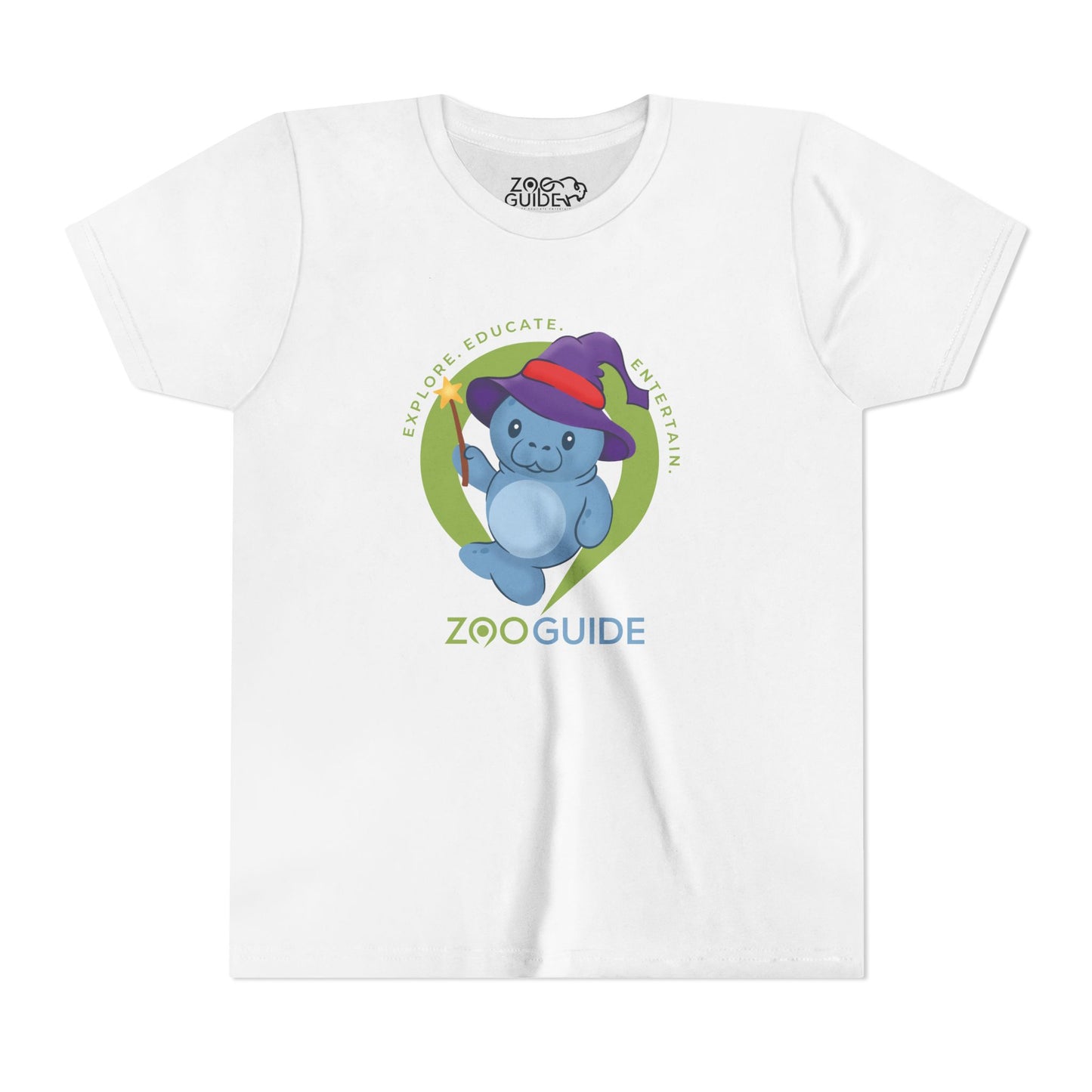 Magical Manatee in Zoo Guide™ Waypoint Icon Youth Tee Shirt by Zoo Guide™