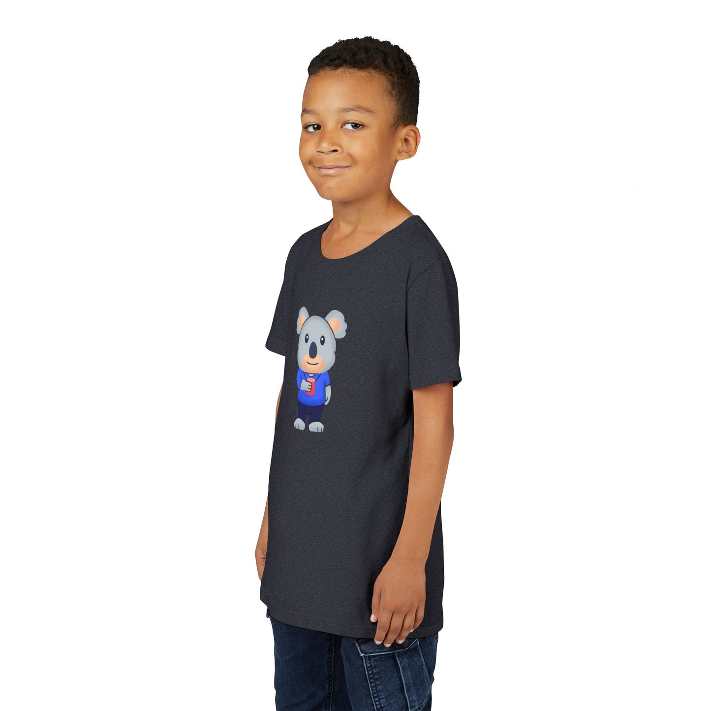 Koala with Cup Youth Tee Shirt by Zoo Guide™