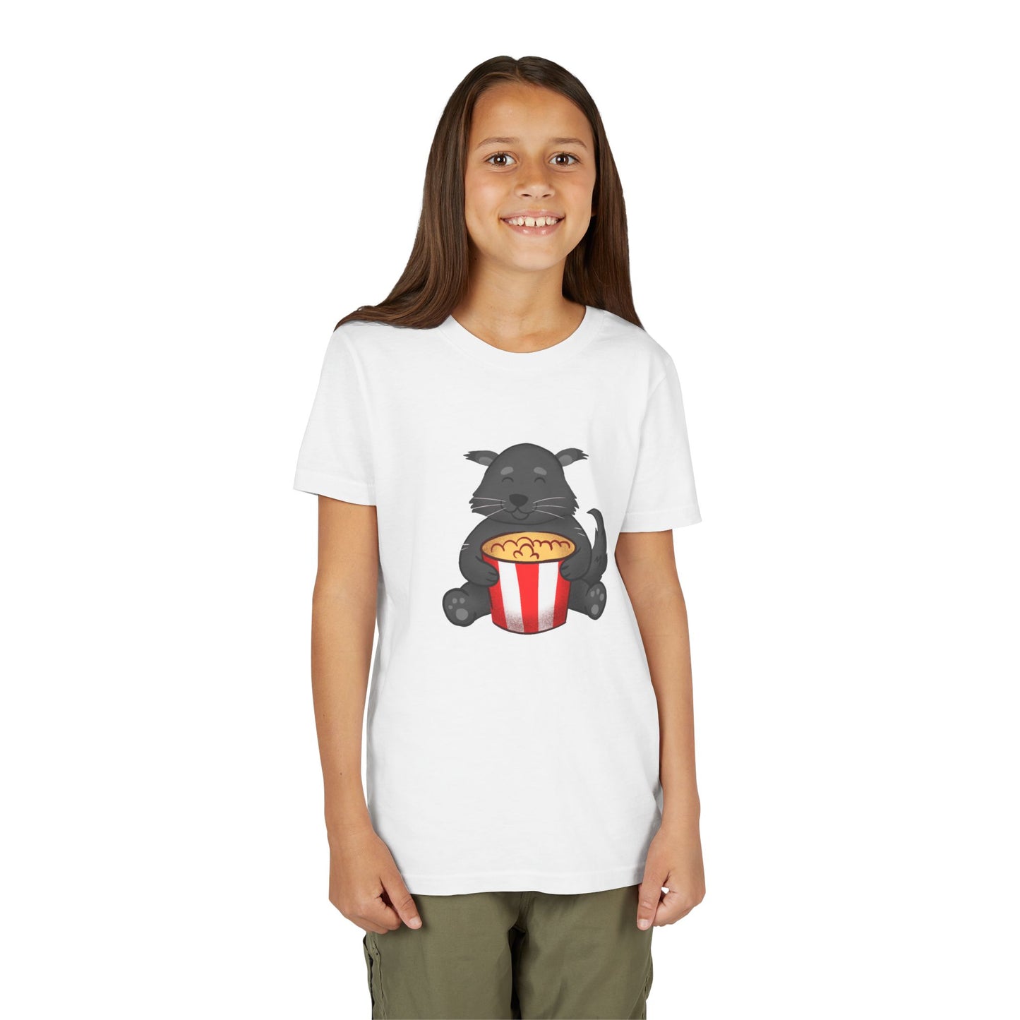 Binturong Eating Popcorn Youth Tee Shirt by Zoo Guide™