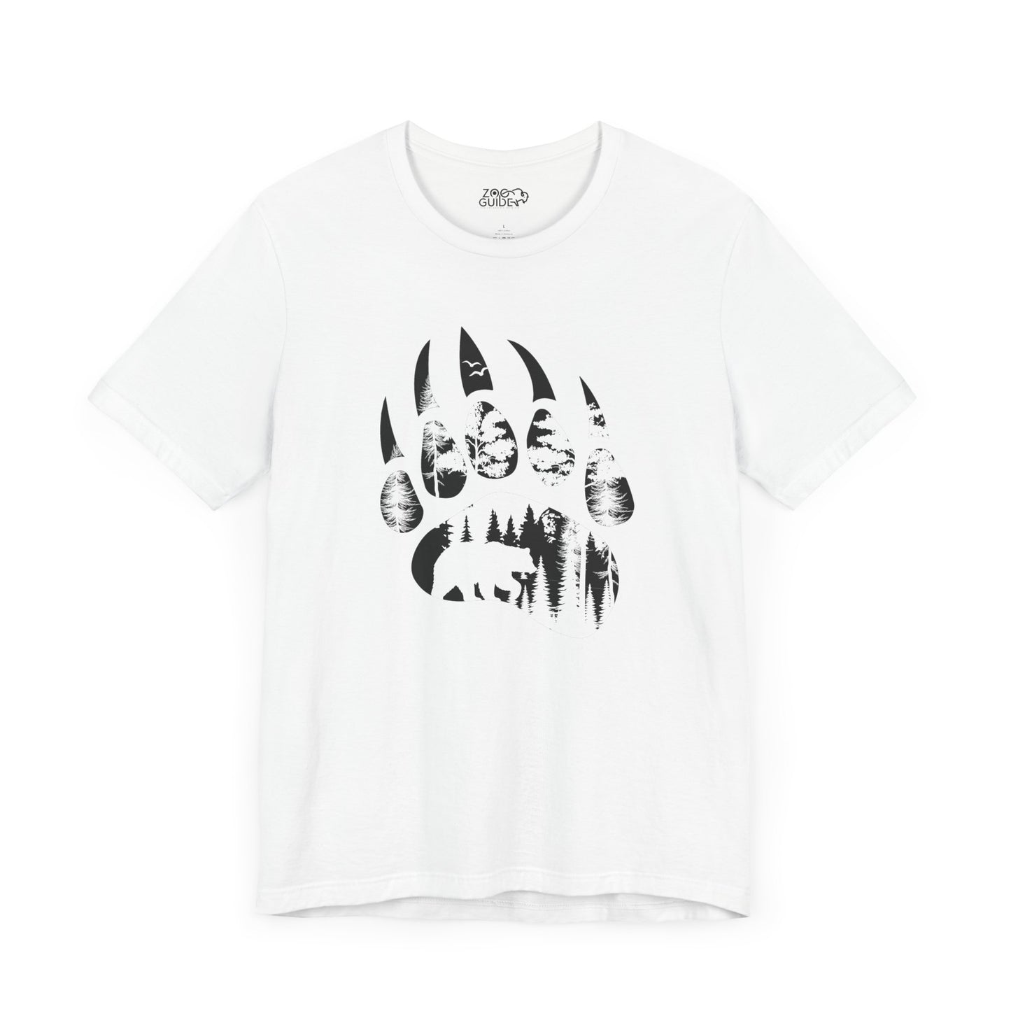 Bear Print Adult Unisex Tee Shirt by Zoo Guide™