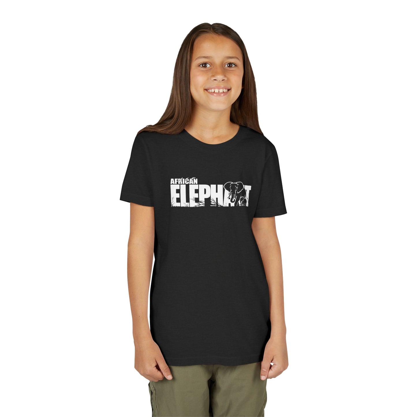 AFRICAN ELEPHANT Youth Tee Shirt by Zoo Guide™