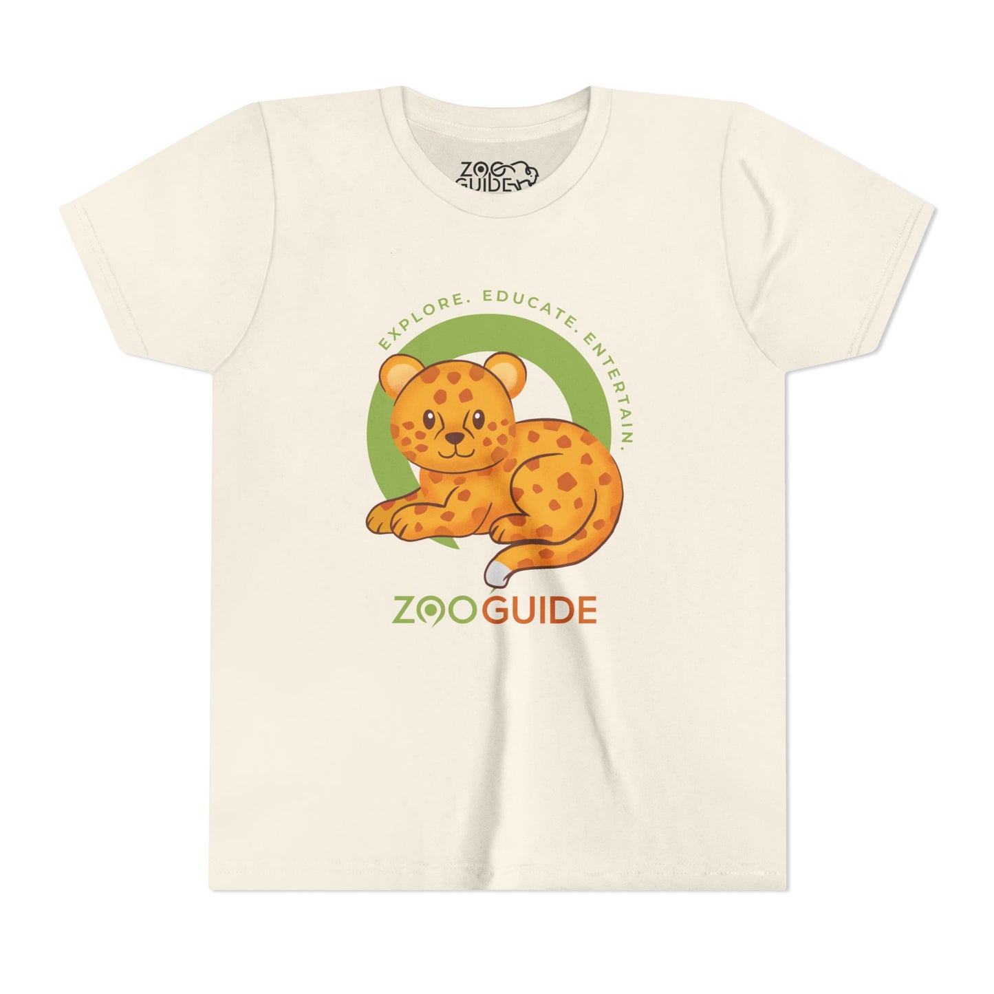 African Leopard in Zoo Guide™ Waypoint Icon Youth Tee Shirt by Zoo Guide™