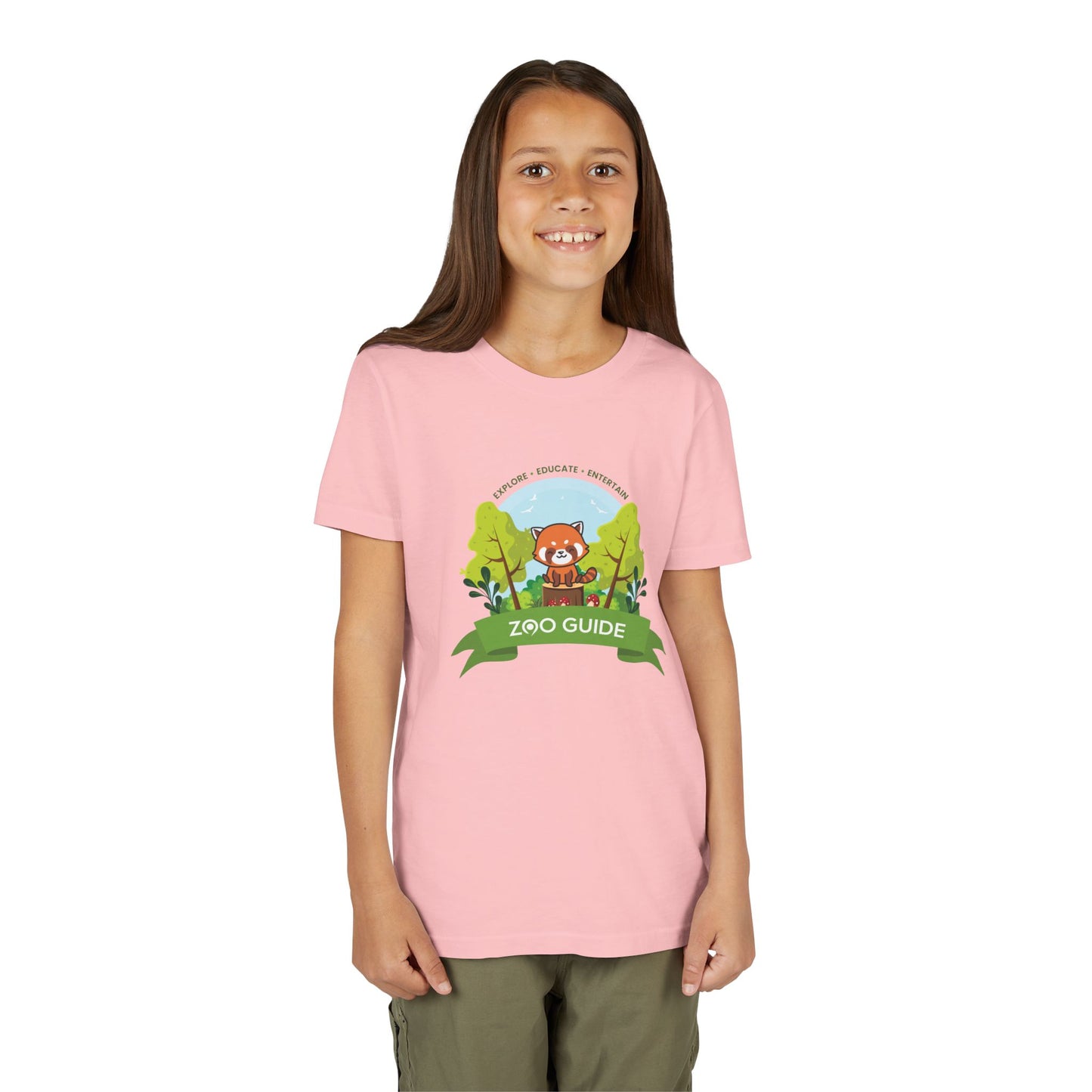 Red Panda Short Sleeve Youth Tee by Zoo Guide™