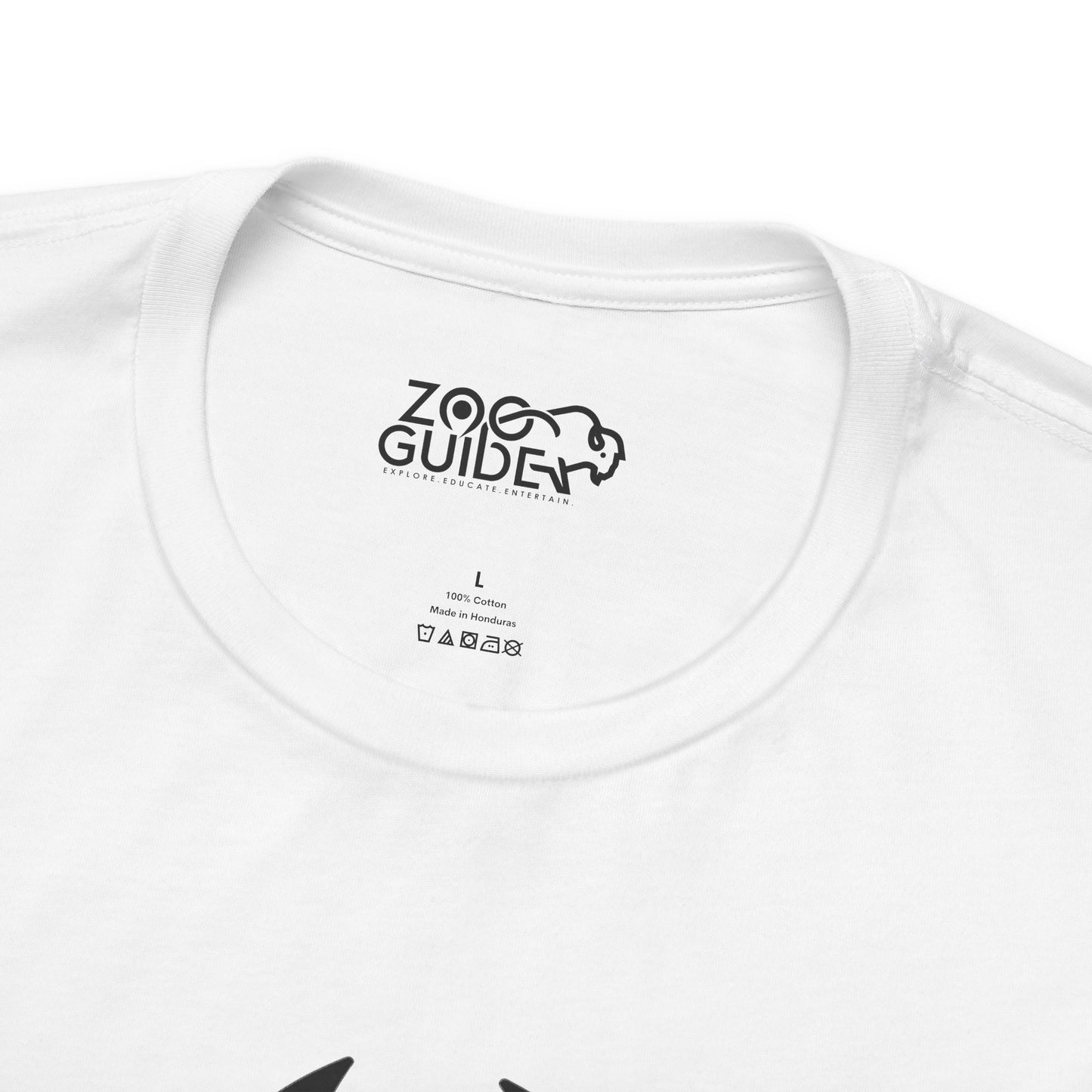 African Lion Print Adult Unisex Tee Shirt by Zoo Guide™