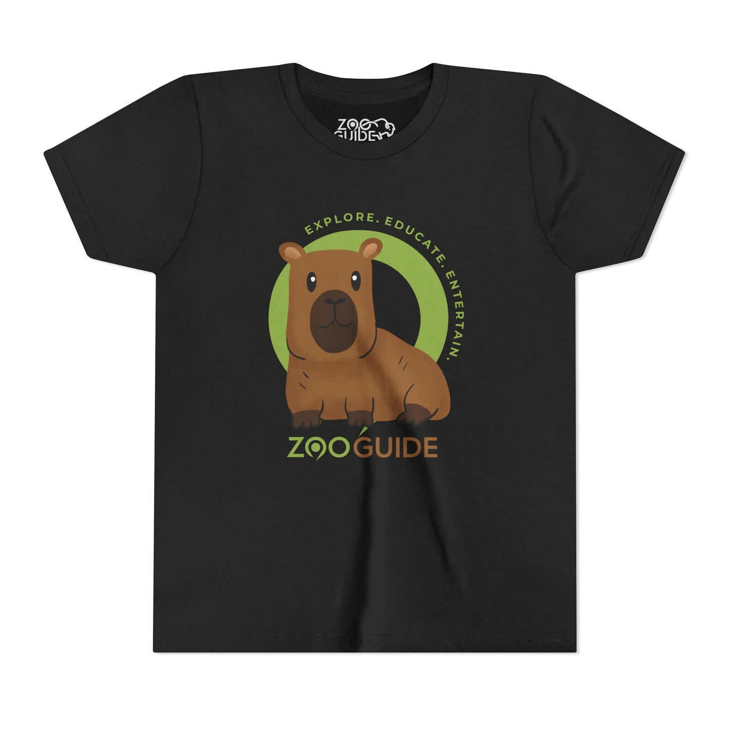 Capybara in Zoo Guide™ Waypoint Icon Youth Tee Shirt by Zoo Guide™