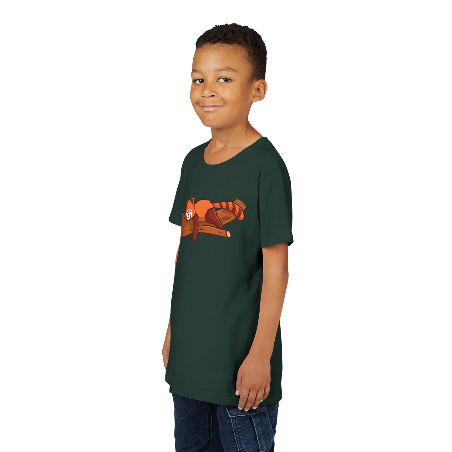 Red Panda Sleeping Kawaii Style Youth Tee Shirt by Zoo Guide™