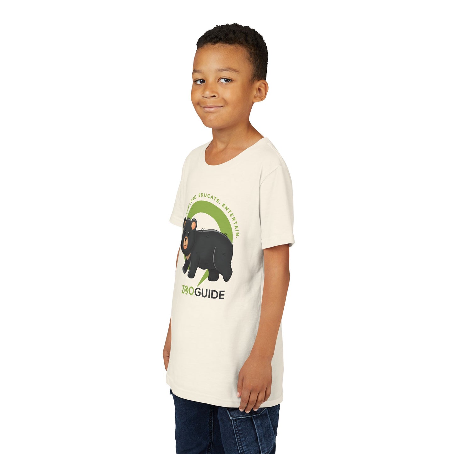 American Black Bear in Zoo Guide™ Waypoint Icon Youth Tee Shirt by Zoo Guide™
