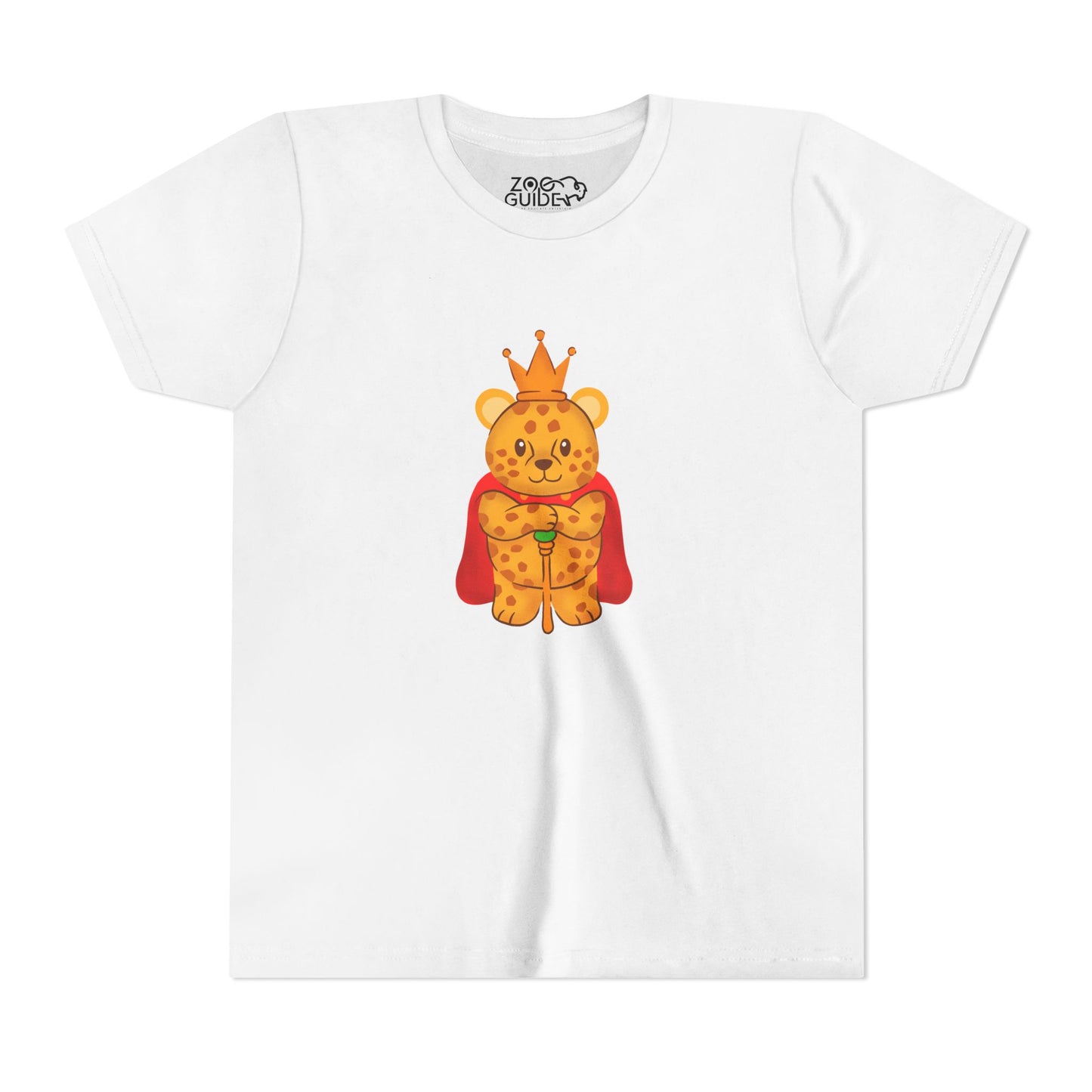The Regal African Leopard Youth Tee Shirt by Zoo Guide™