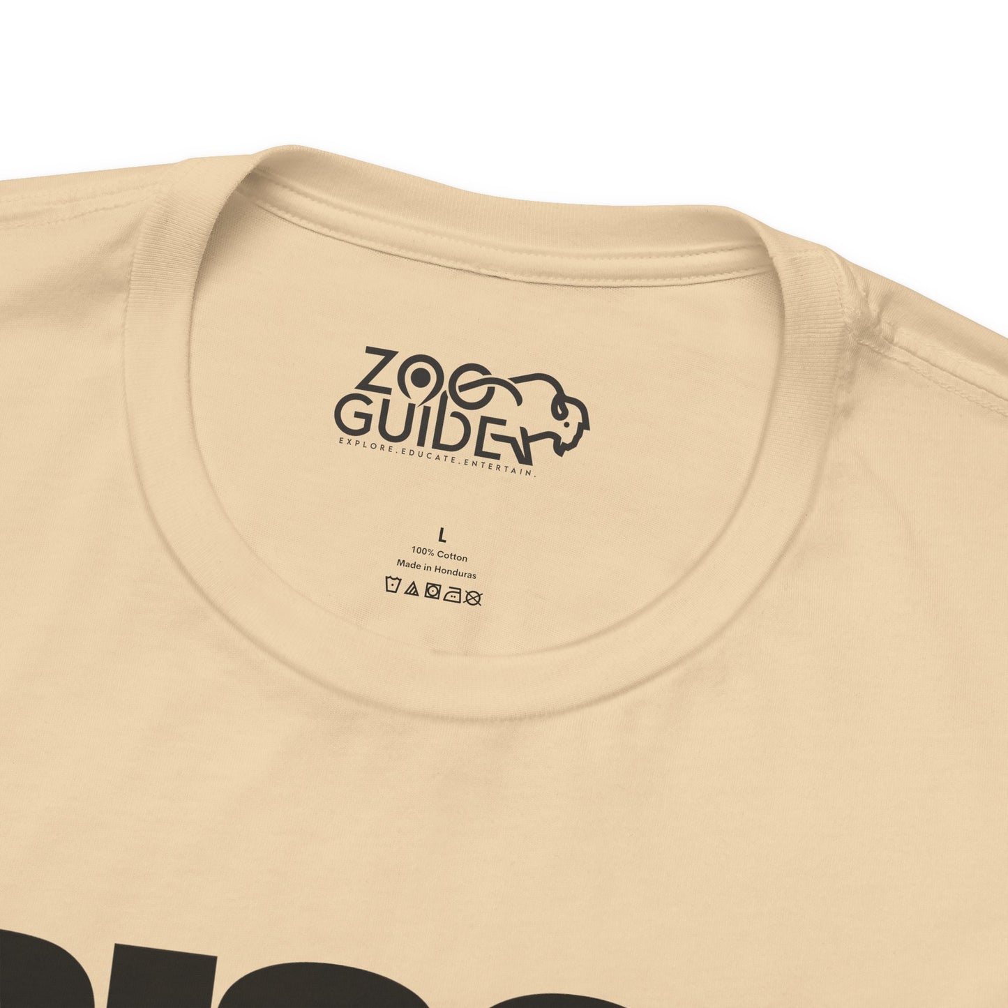 BISON Adult Unisex Tee Shirt by Zoo Guide™