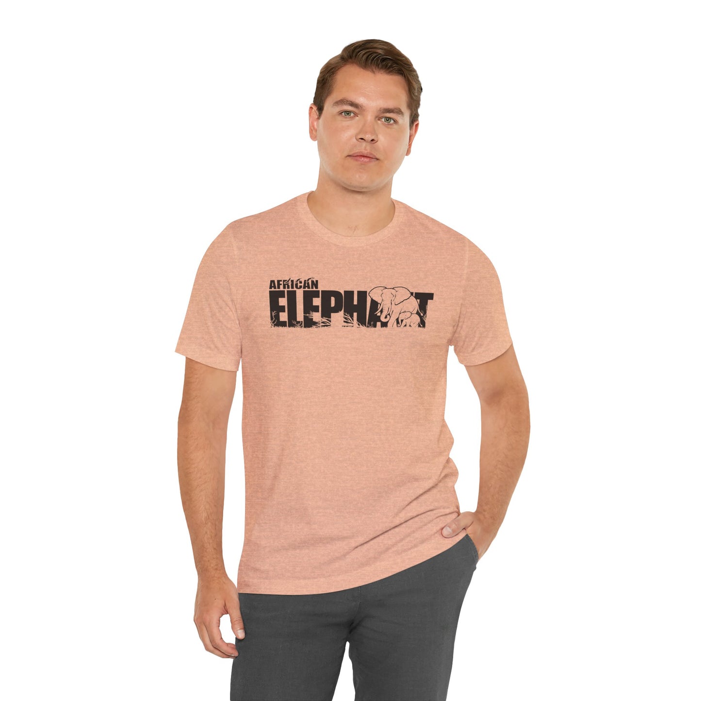 AFRICAN ELEPHANT Adult Unisex Tee Shirt by Zoo Guide™