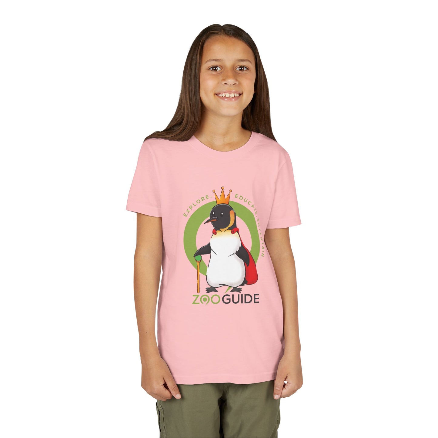 The King Penguin in Zoo Guide™ Waypoint Icon Youth Tee Shirt by Zoo Guide™