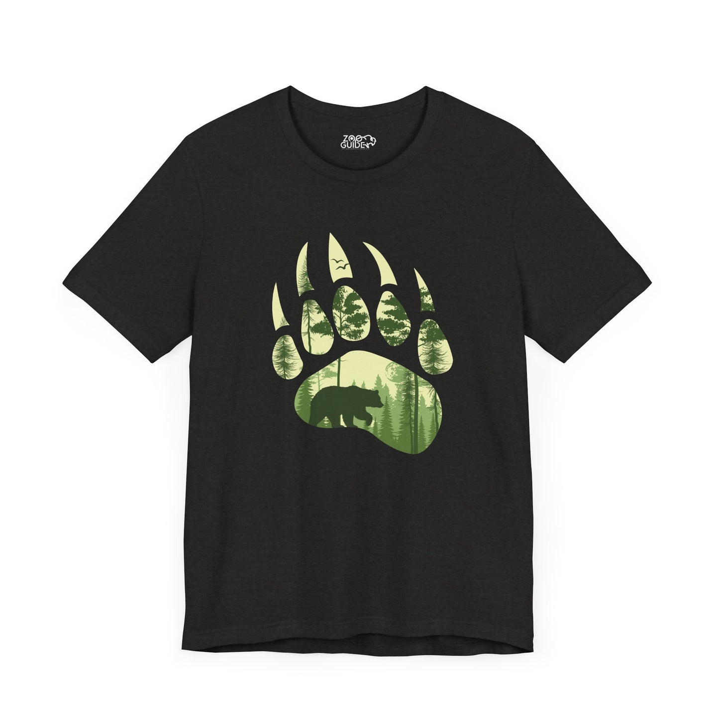 Bear Print Adult Unisex Tee Shirt by Zoo Guide™