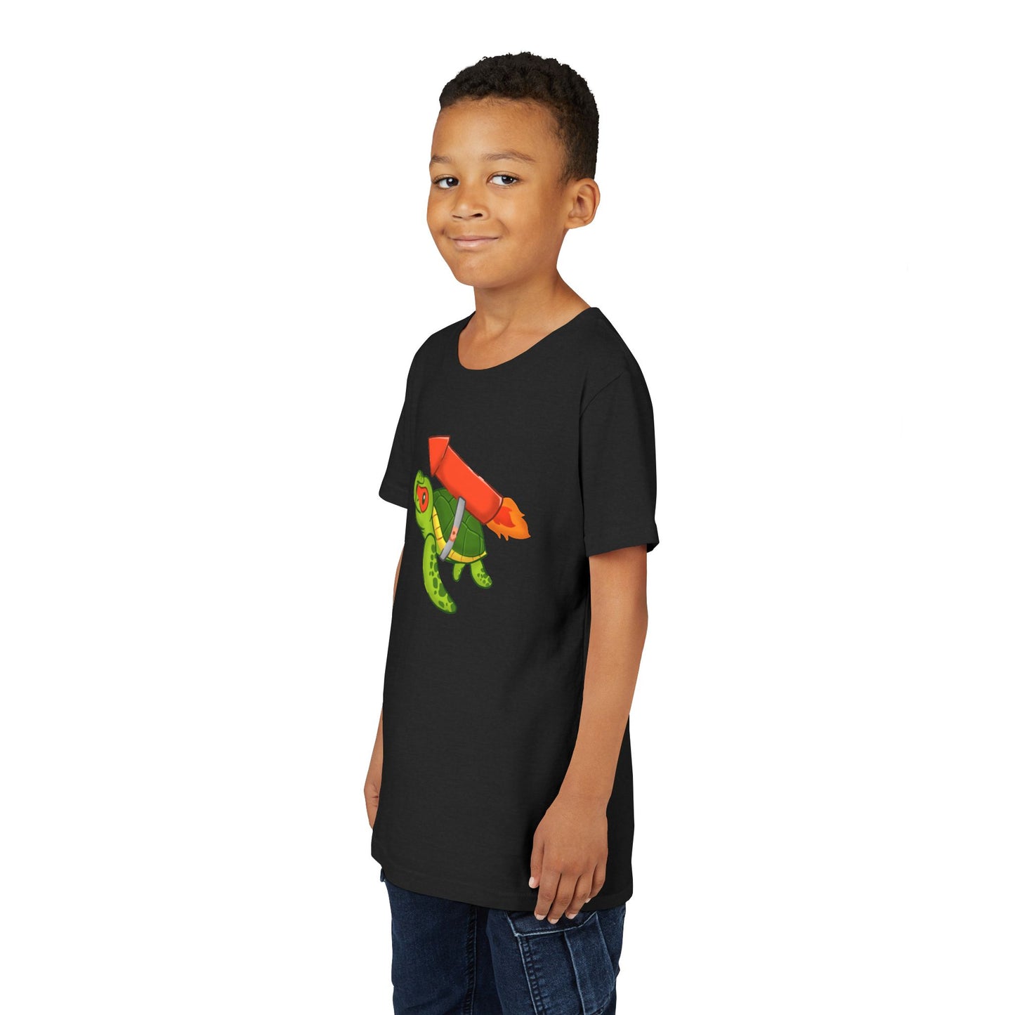 Sea Turtle on Rocket Youth Tee Shirt by Zoo Guide™