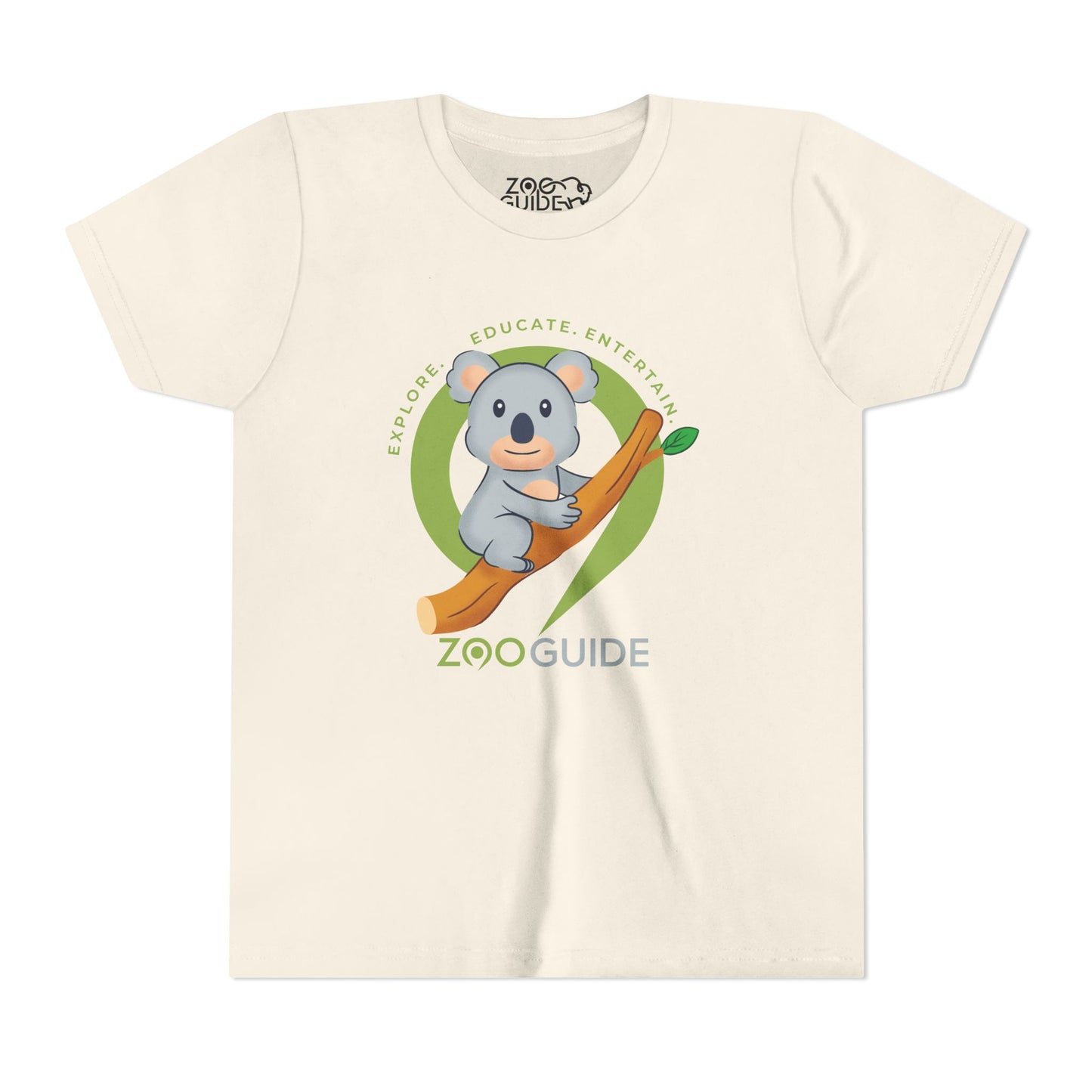 Koala on Branch in Zoo Guide™ Waypoint Icon Youth Tee Shirt by Zoo Guide™