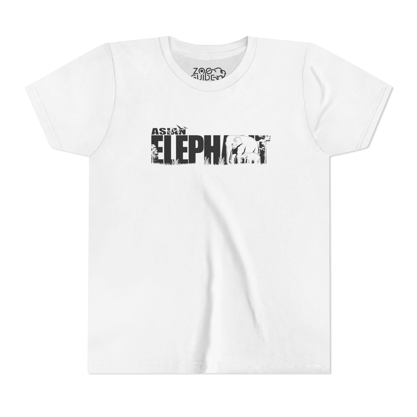 ASIAN ELEPHANT Youth Tee Shirt by Zoo Guide™