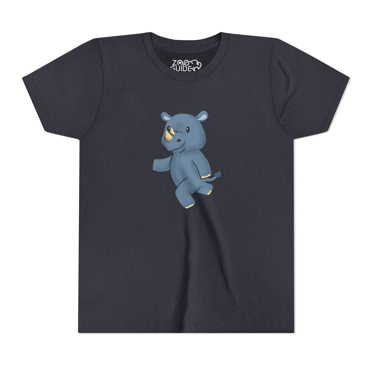 Rhino Running Youth Tee Shirt by Zoo Guide™