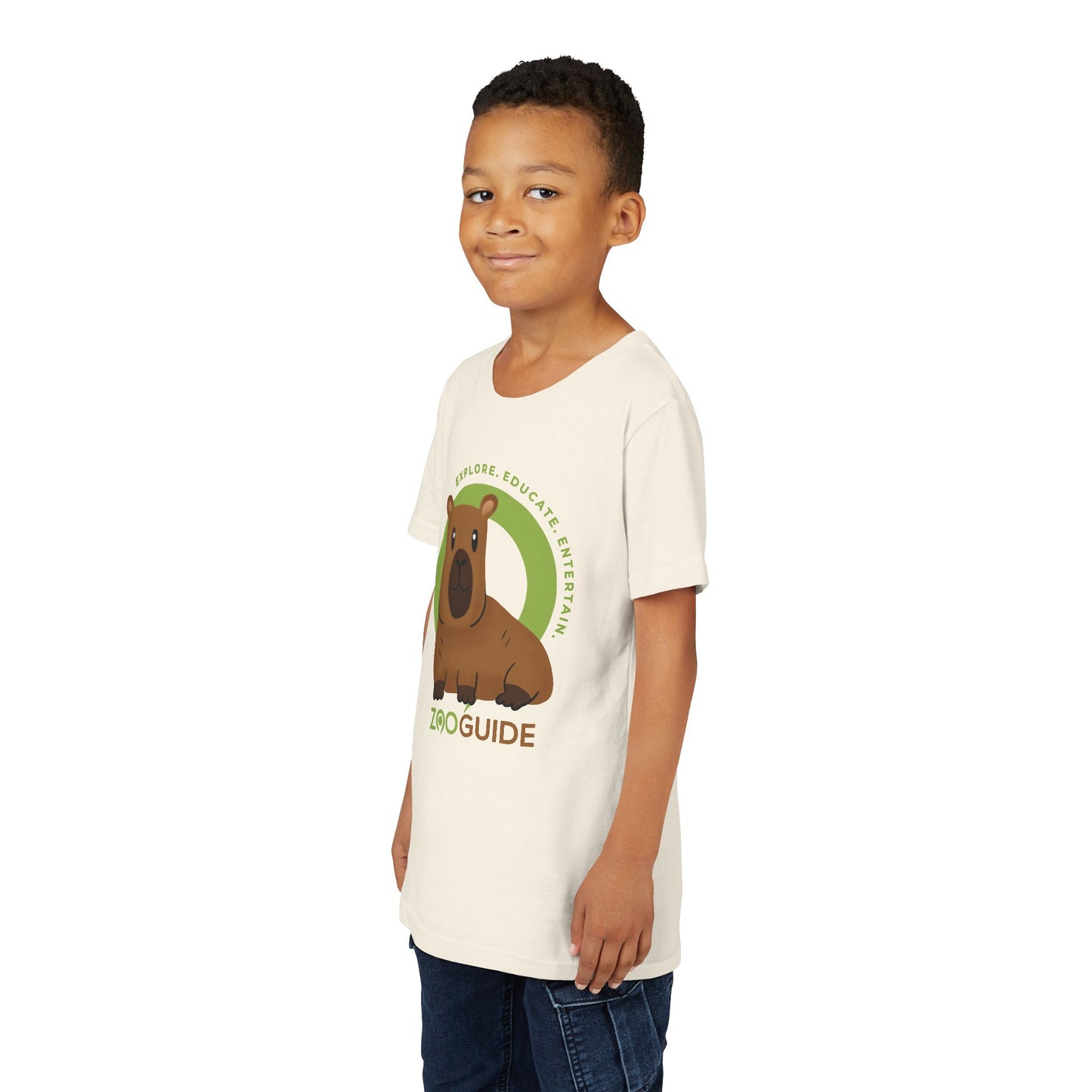 Capybara in Zoo Guide™ Waypoint Icon Youth Tee Shirt by Zoo Guide™