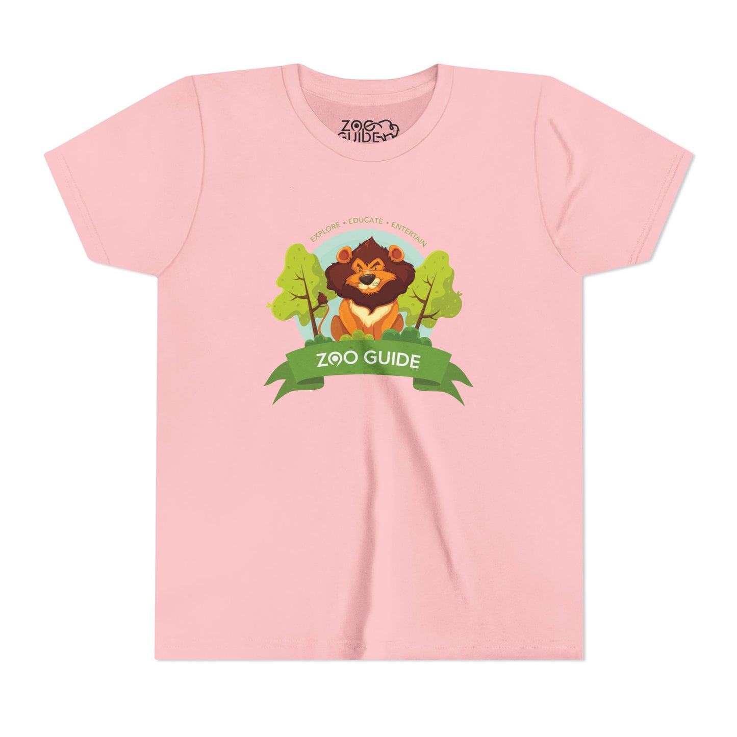 Happy Lion Short Sleeve Youth Tee by Zoo Guide™