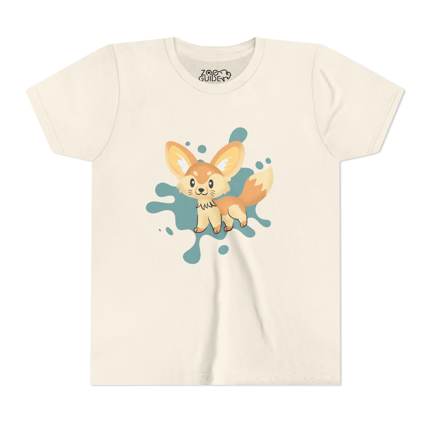 Fennec Fox Color Splash Youth Tee Shirt by Zoo Guide™
